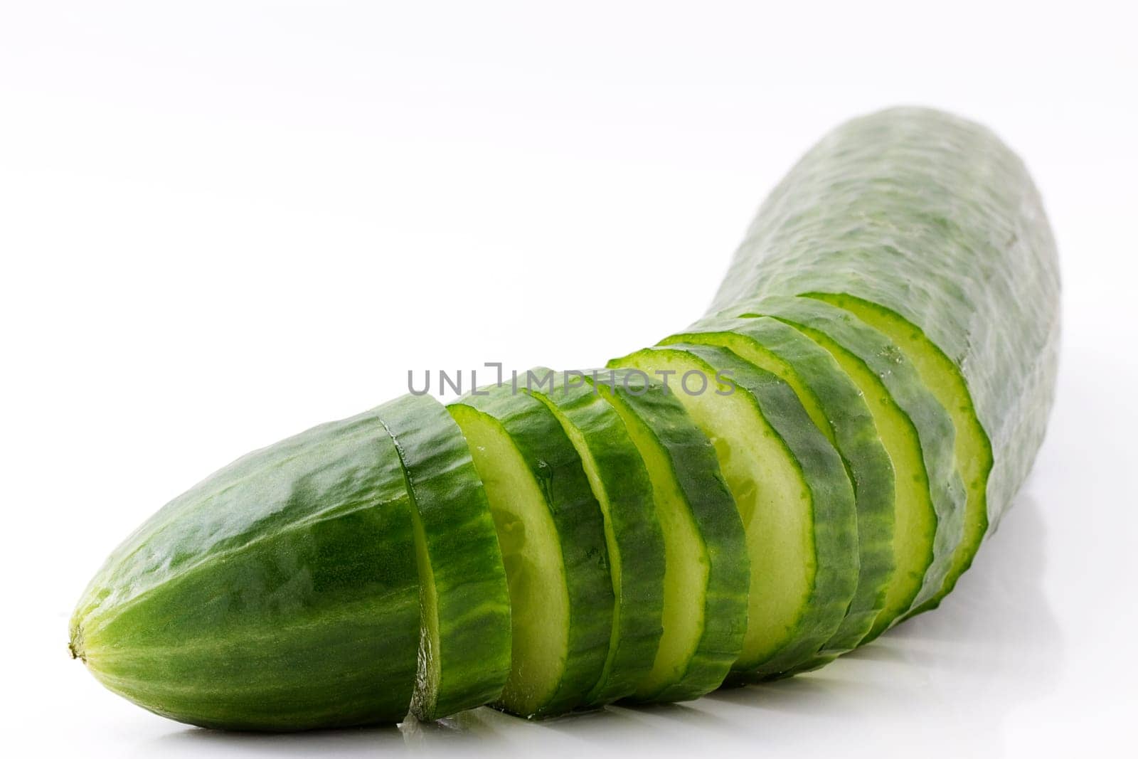 sliced cucumber