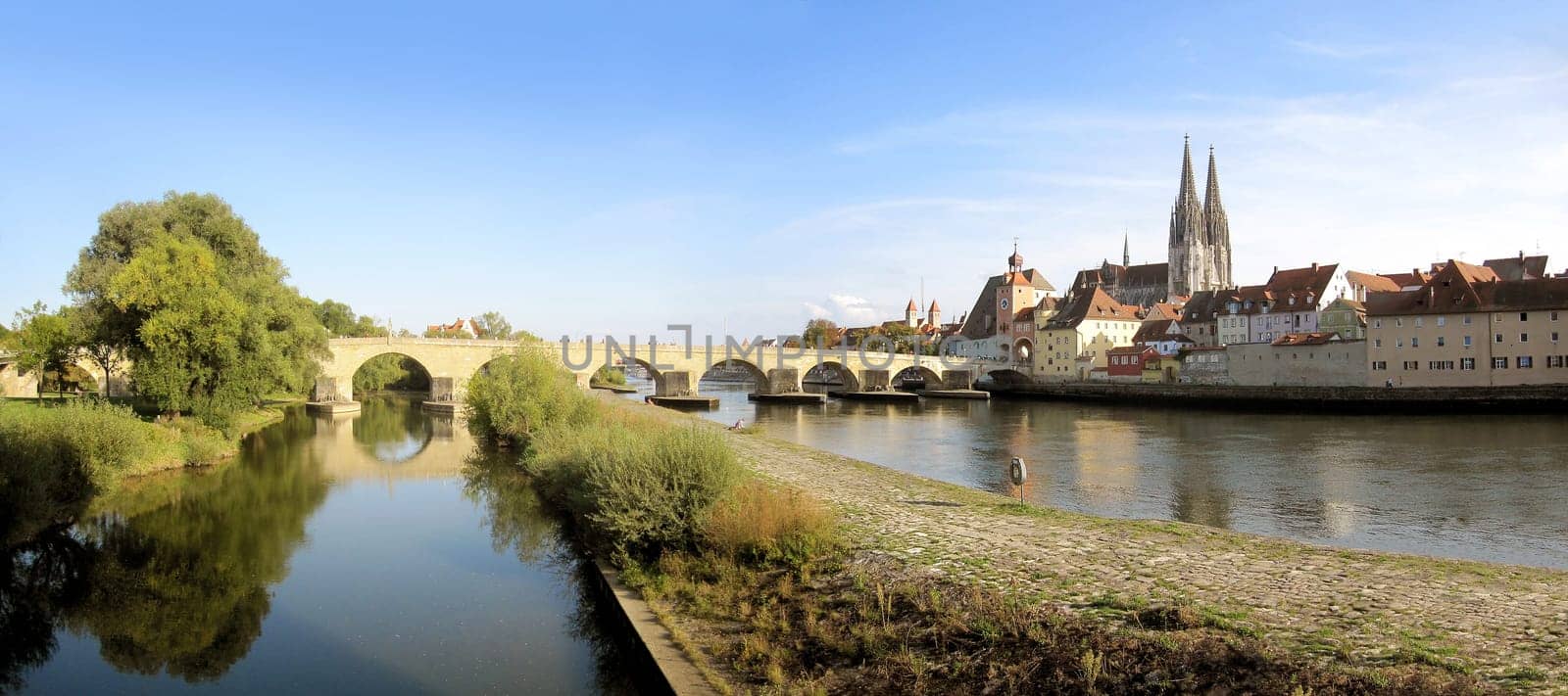 Regensburg Cathedral with Danube