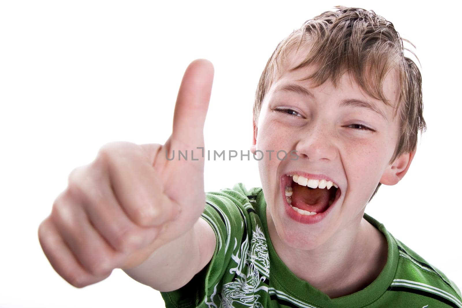 boy gives the thumbs up wd 722