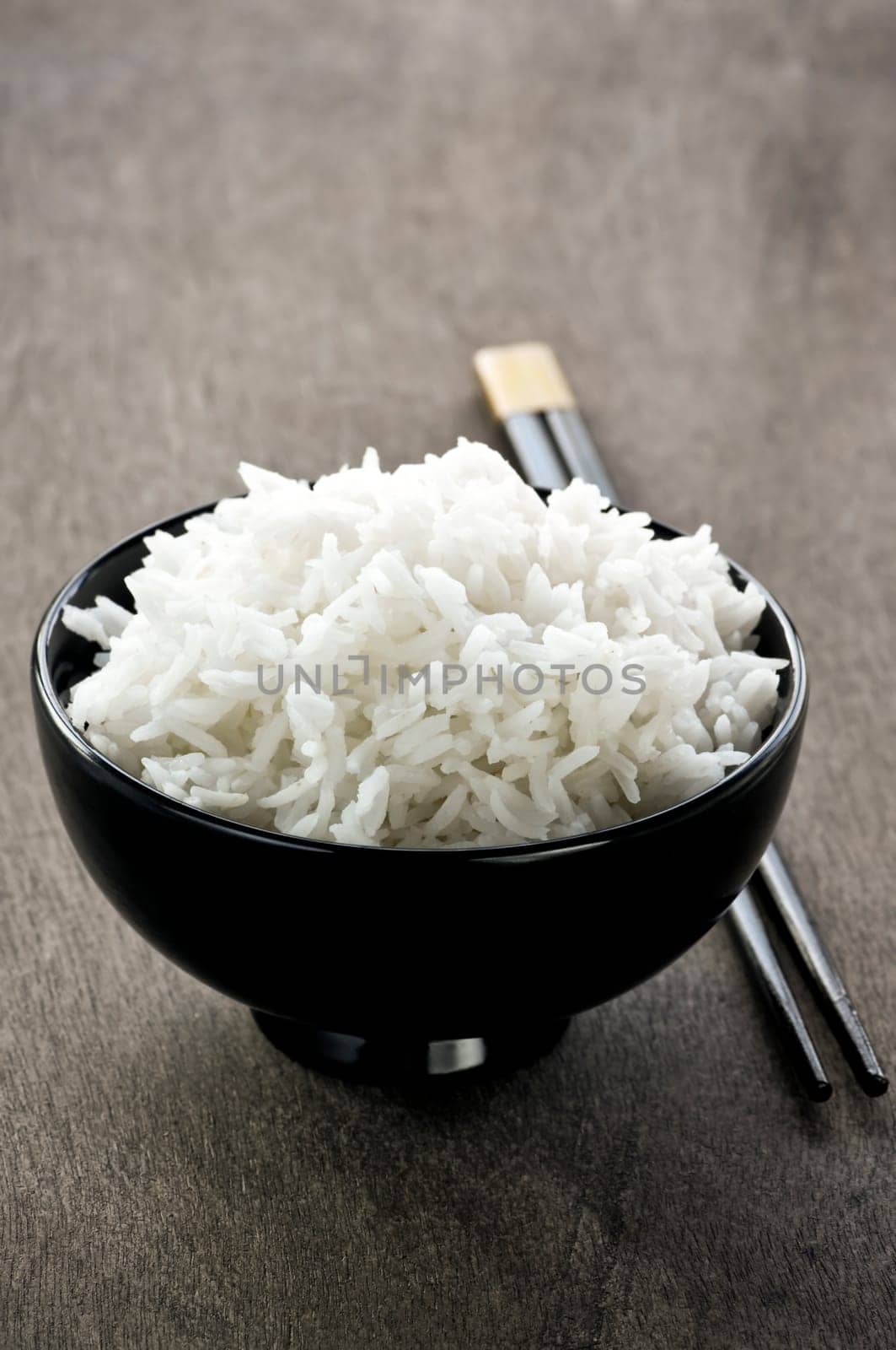Rice bowl and chopsticks