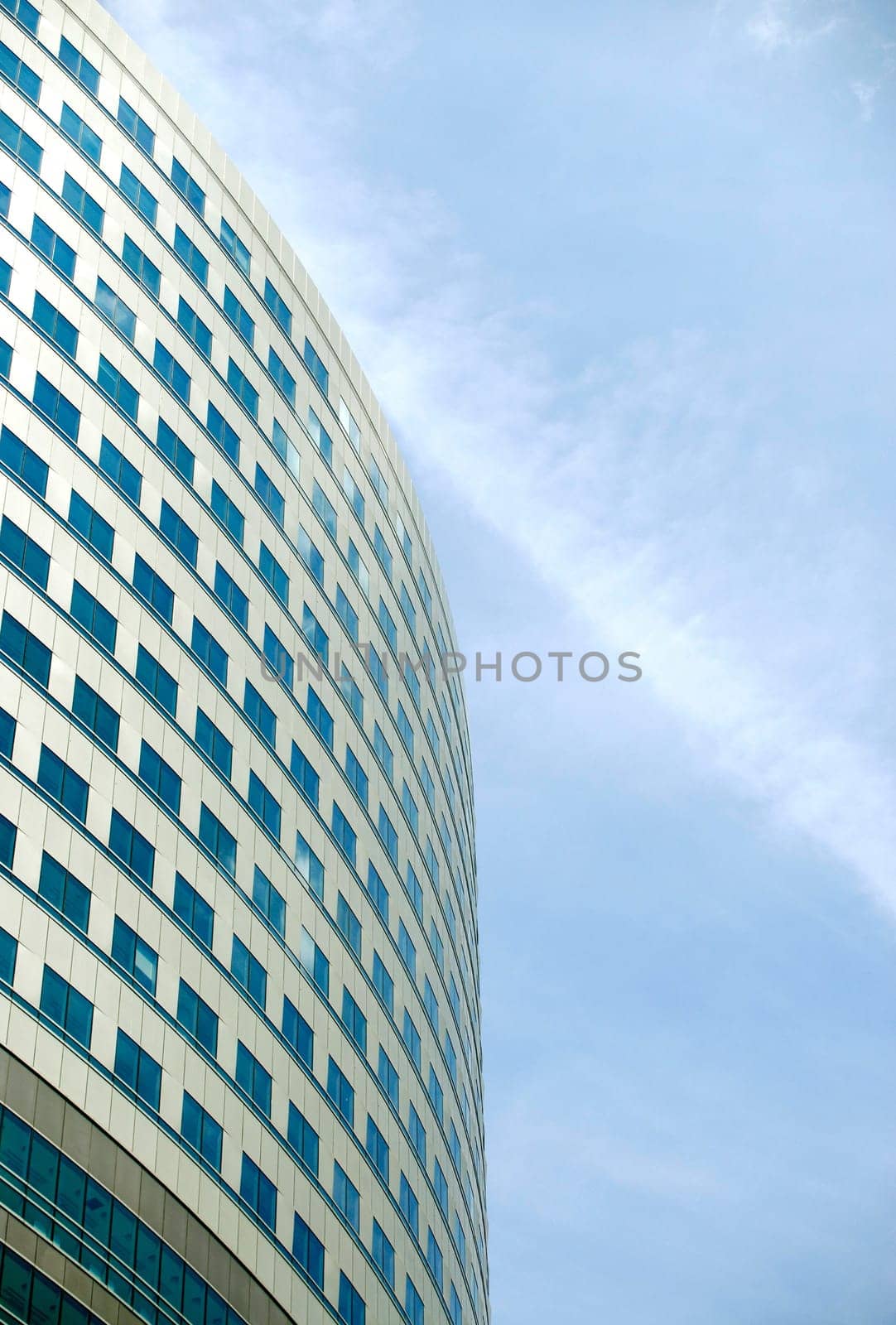 building against the sky