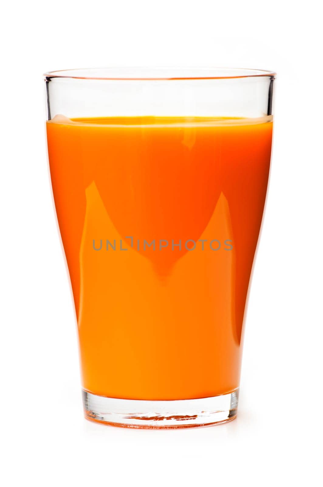 Carrot juice in glass