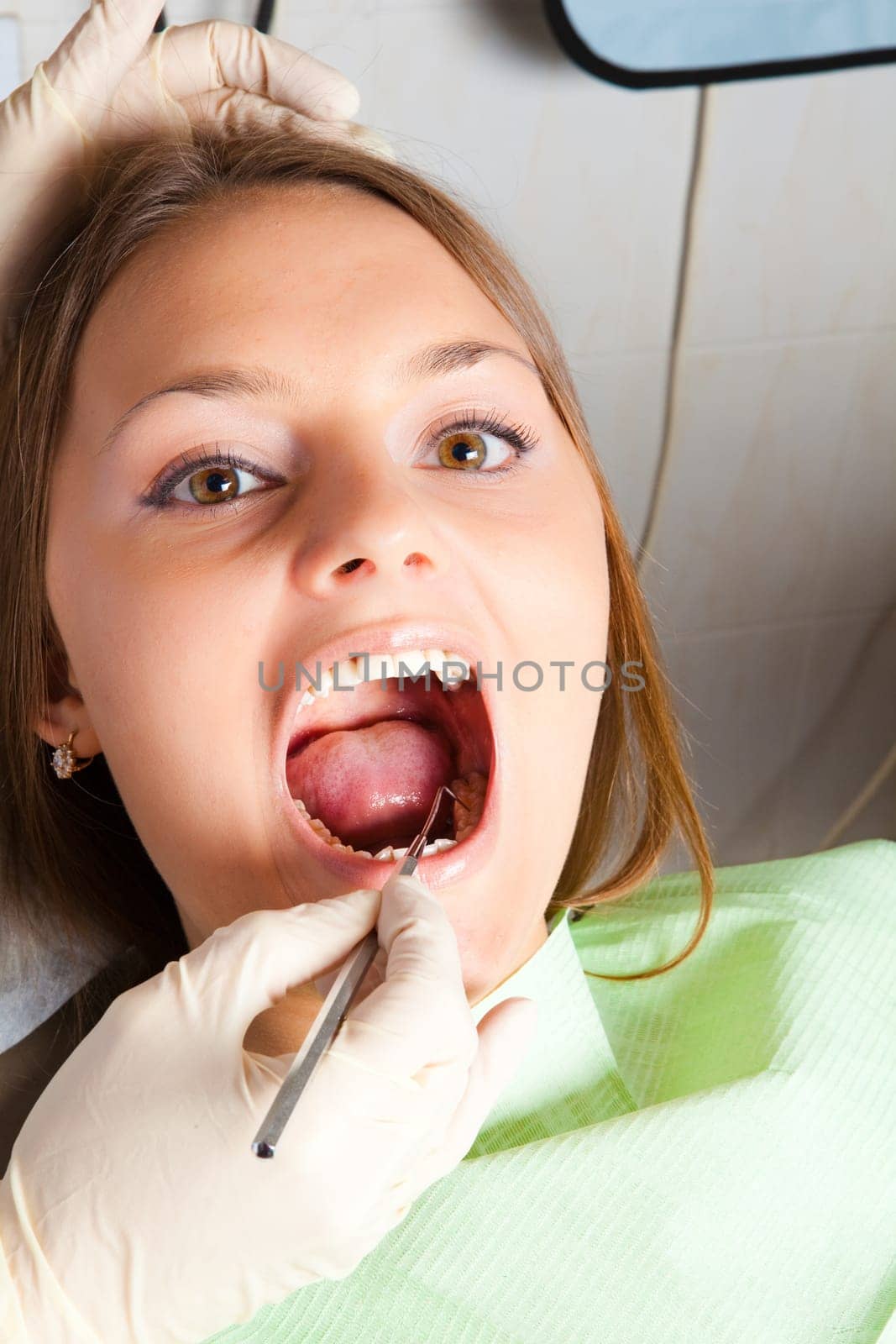 young woman patient at dentist