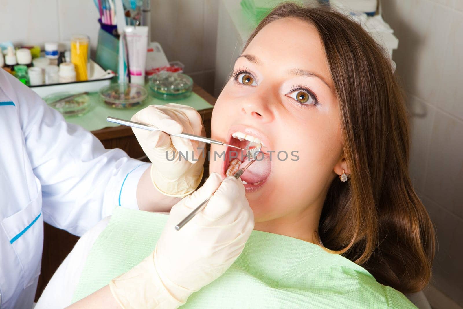 young woman patient at dentist