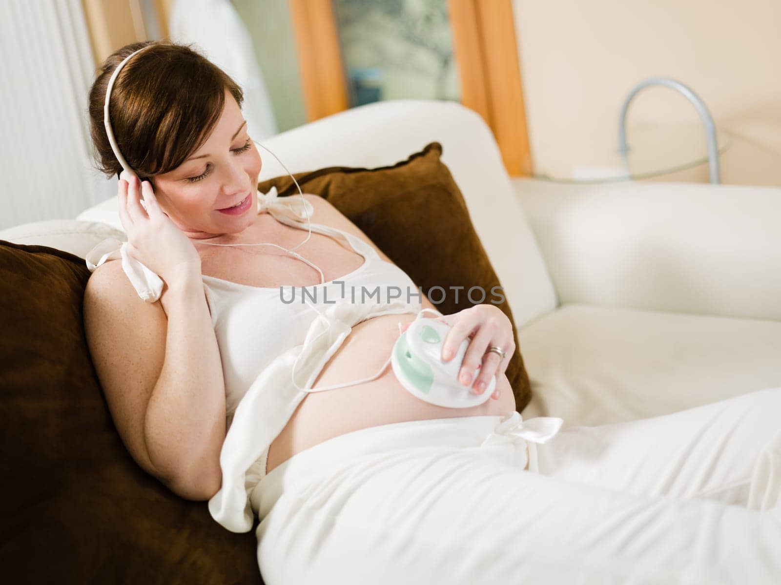 pregnant woman drinking water