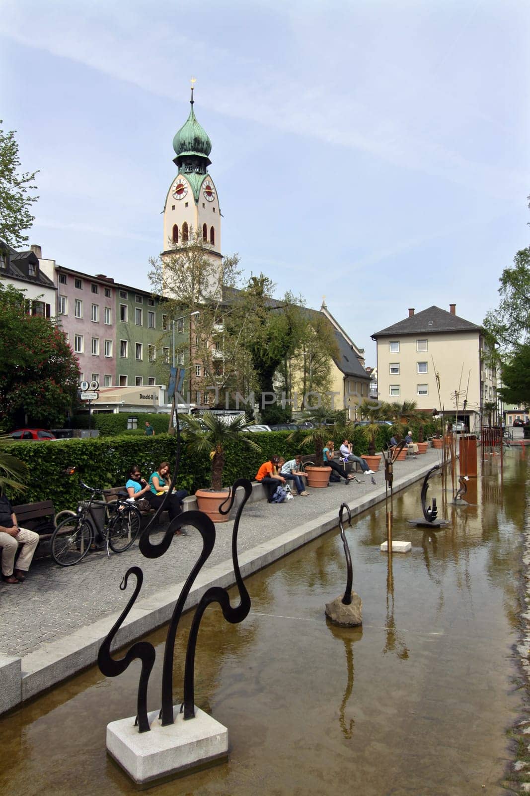 View from the Riedergarten to St. Nikolaus