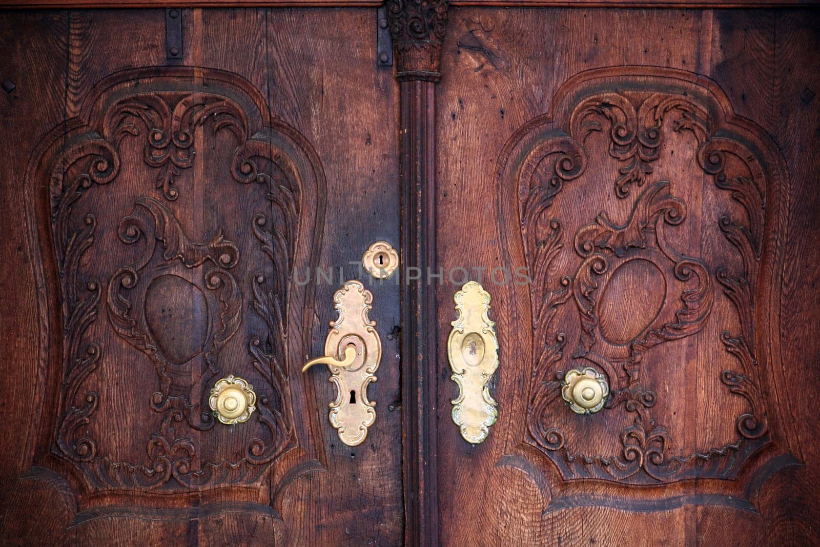 old oak door