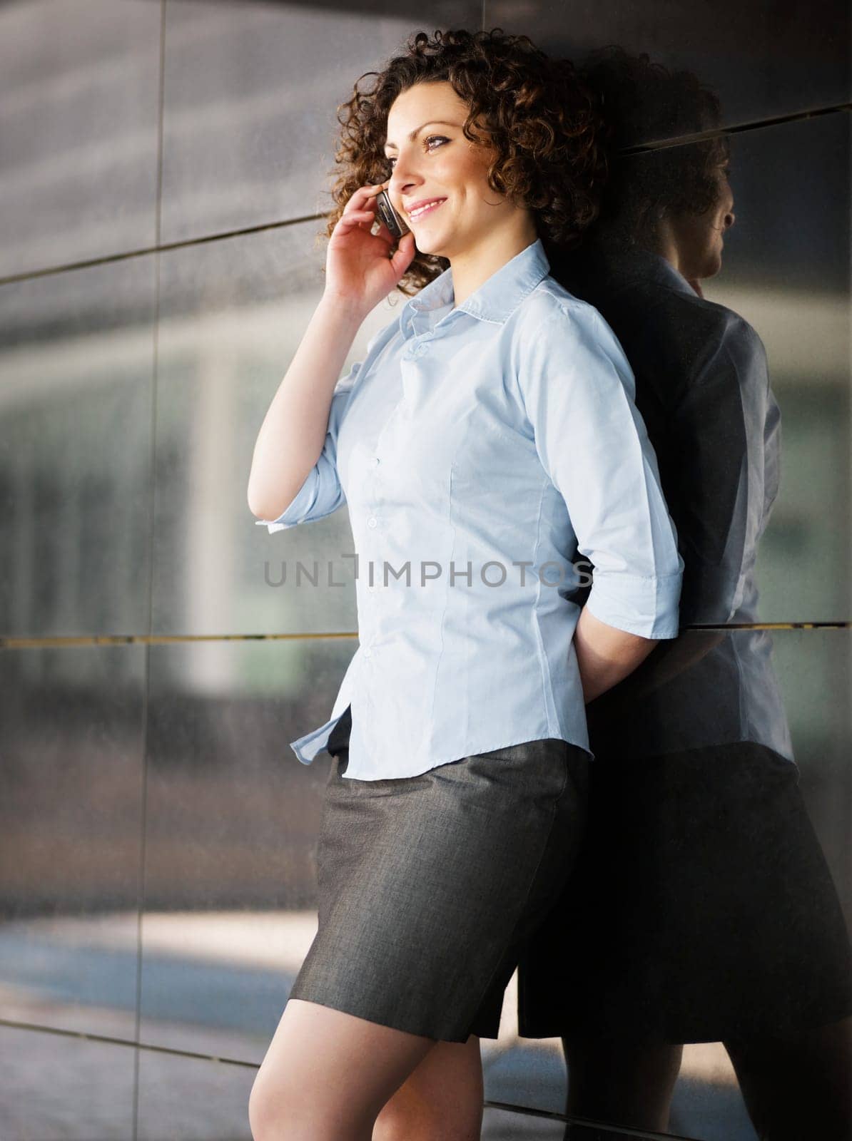 woman looking at camera and smiling