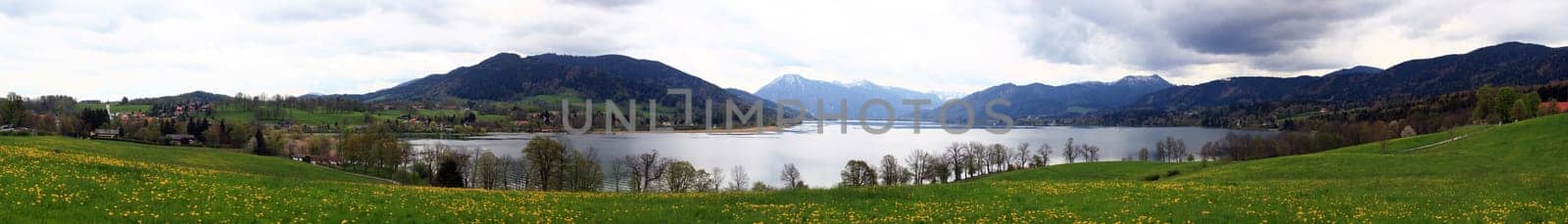 Panoramic view of Lake Tegernsee