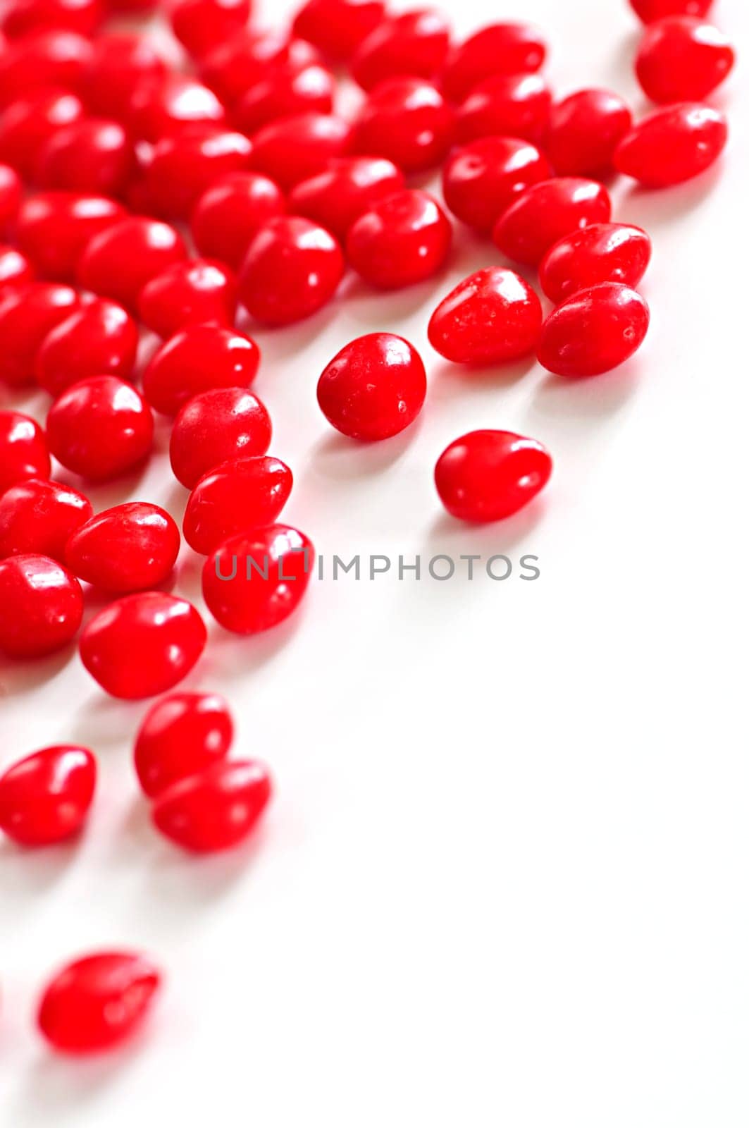 Valentine cinnamon heart candies