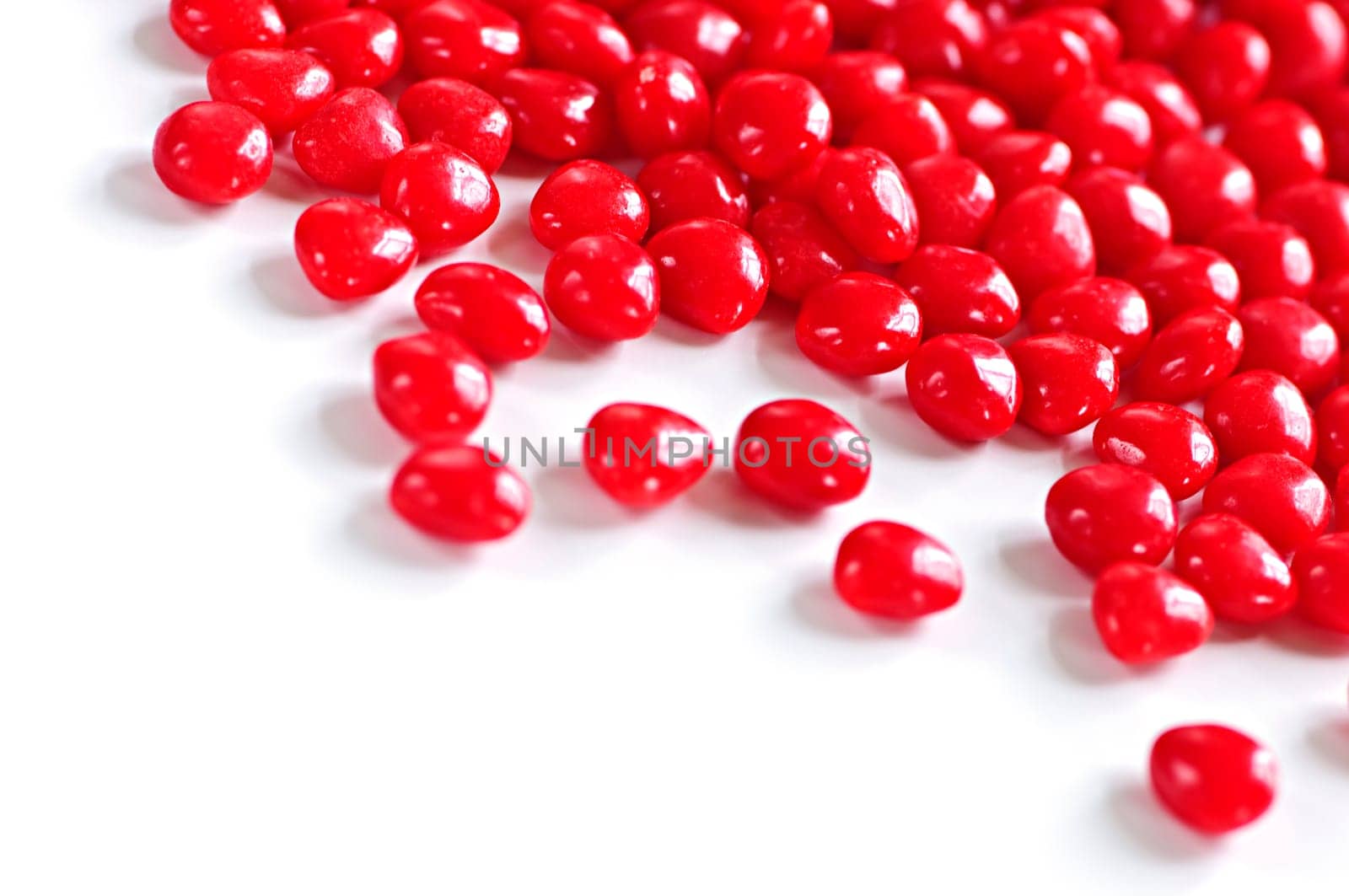 Valentine cinnamon heart candies