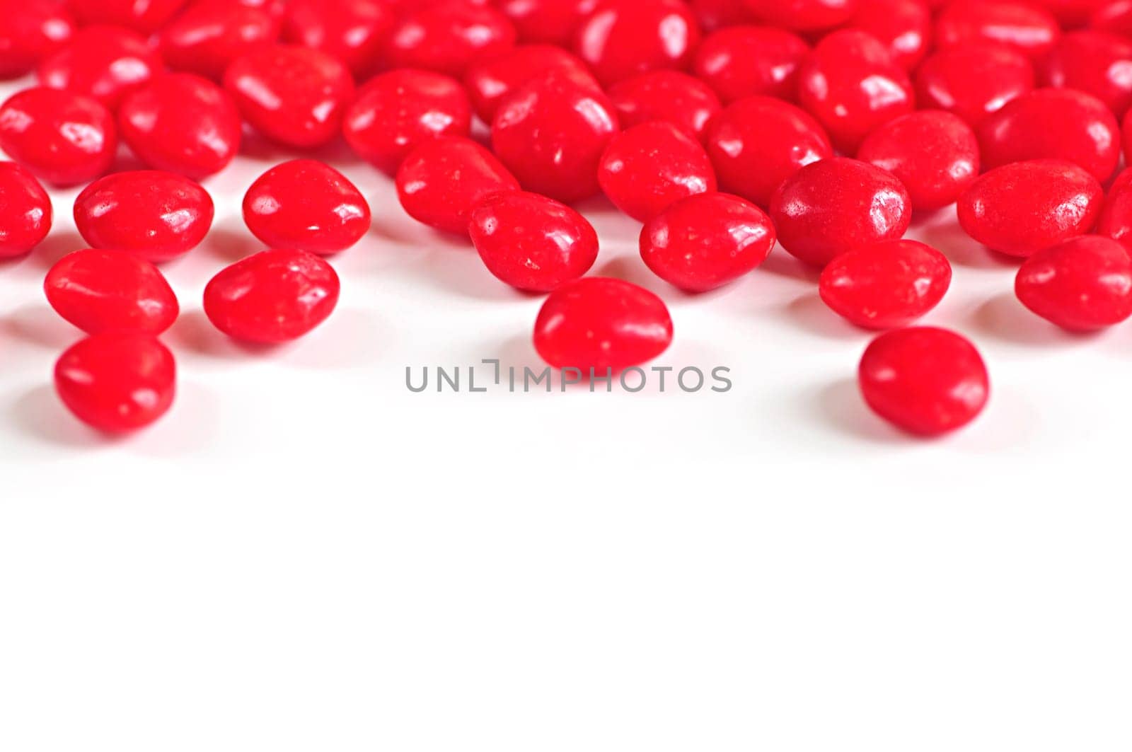 Valentine cinnamon heart candies