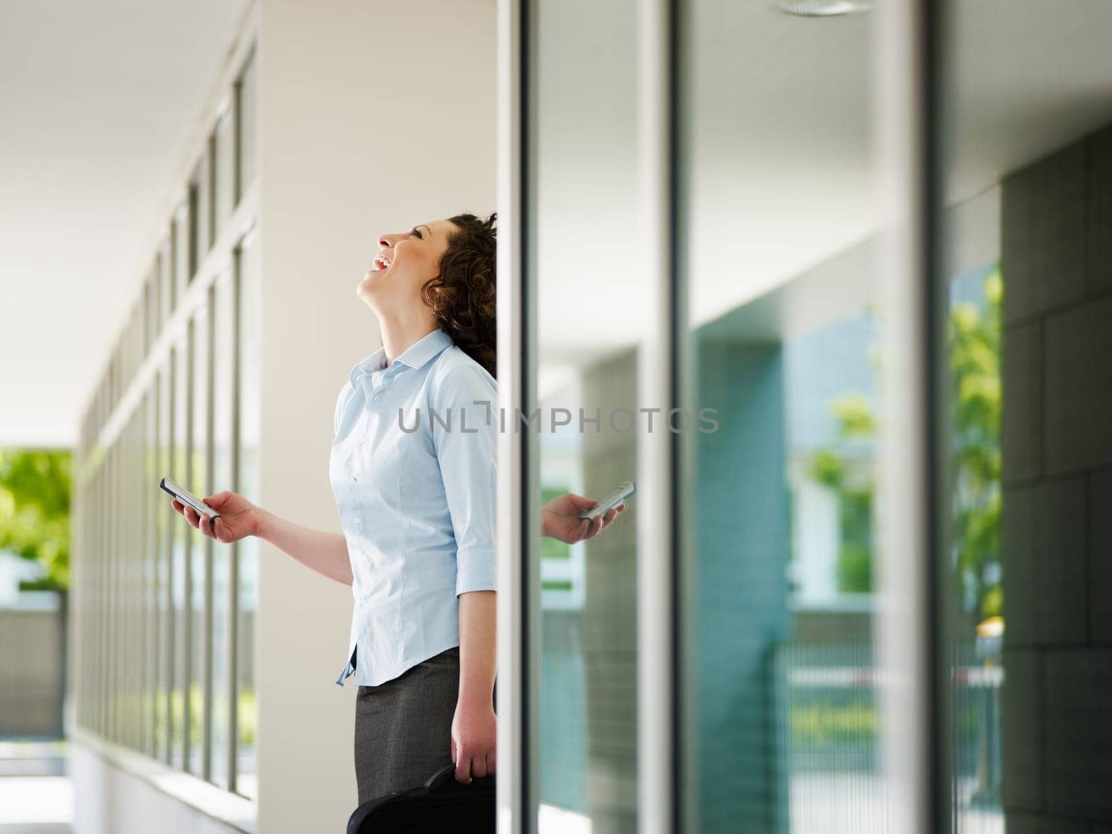 woman looking at camera and smiling