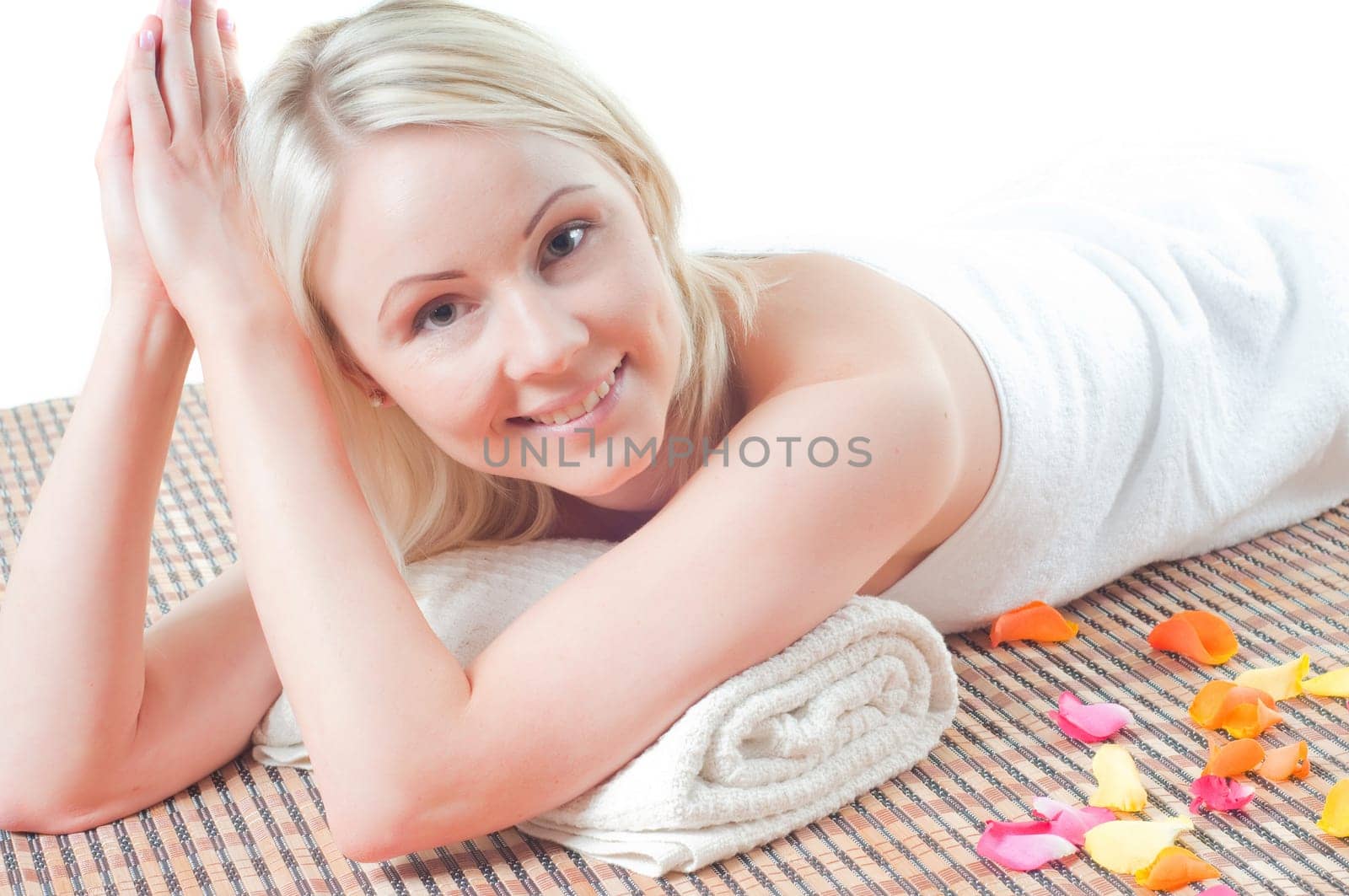 Woman and spa treatment