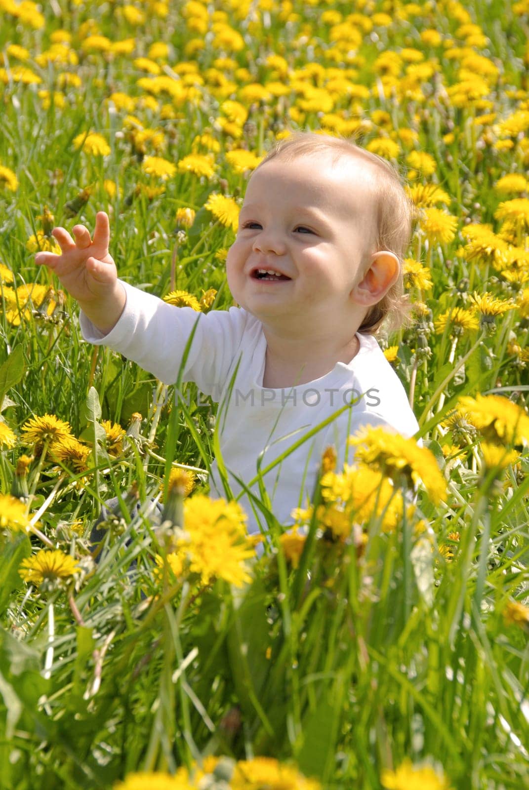 Laughing toddler