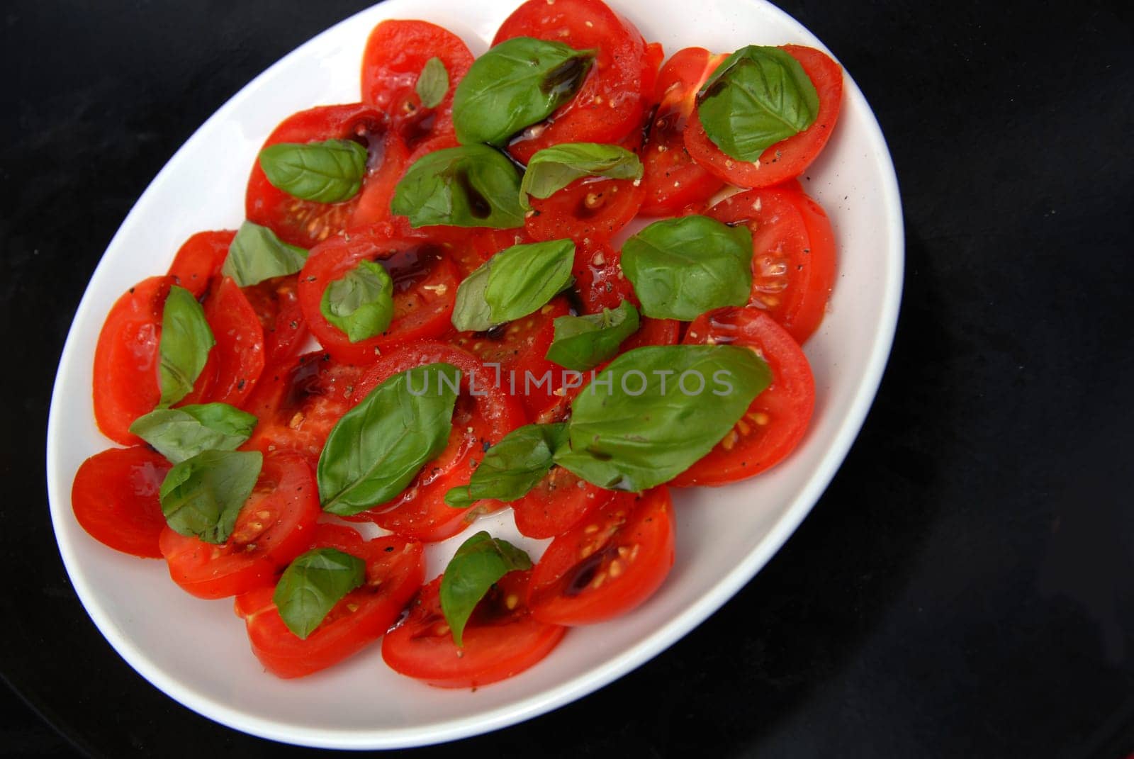 Tomatoes and basil