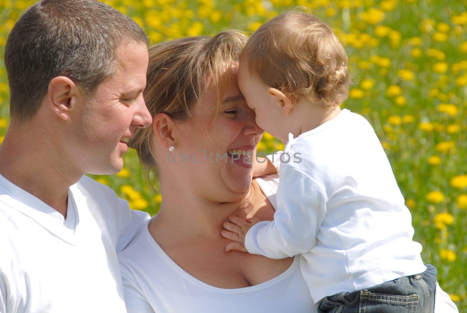 Family with infant