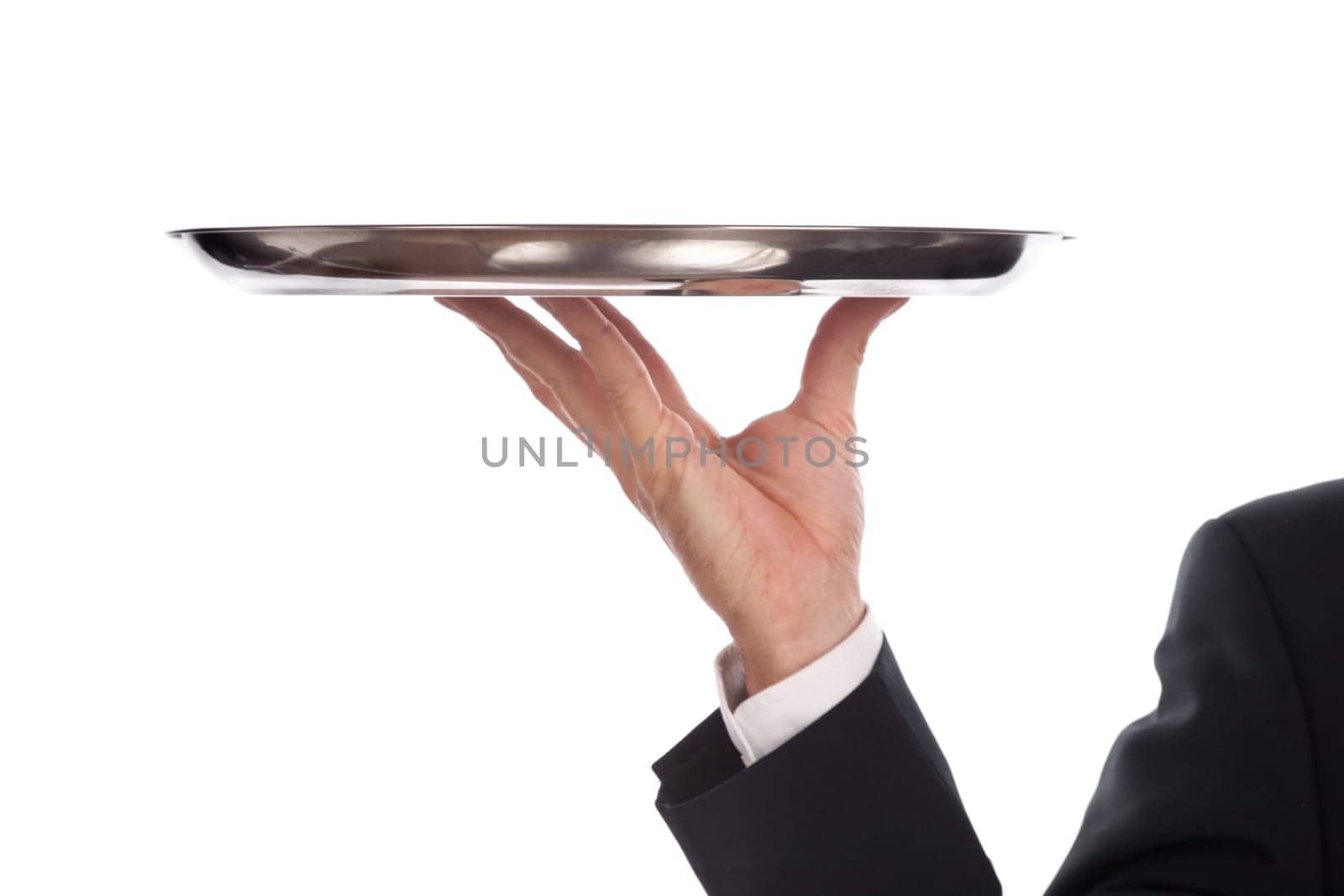 waiter with tray