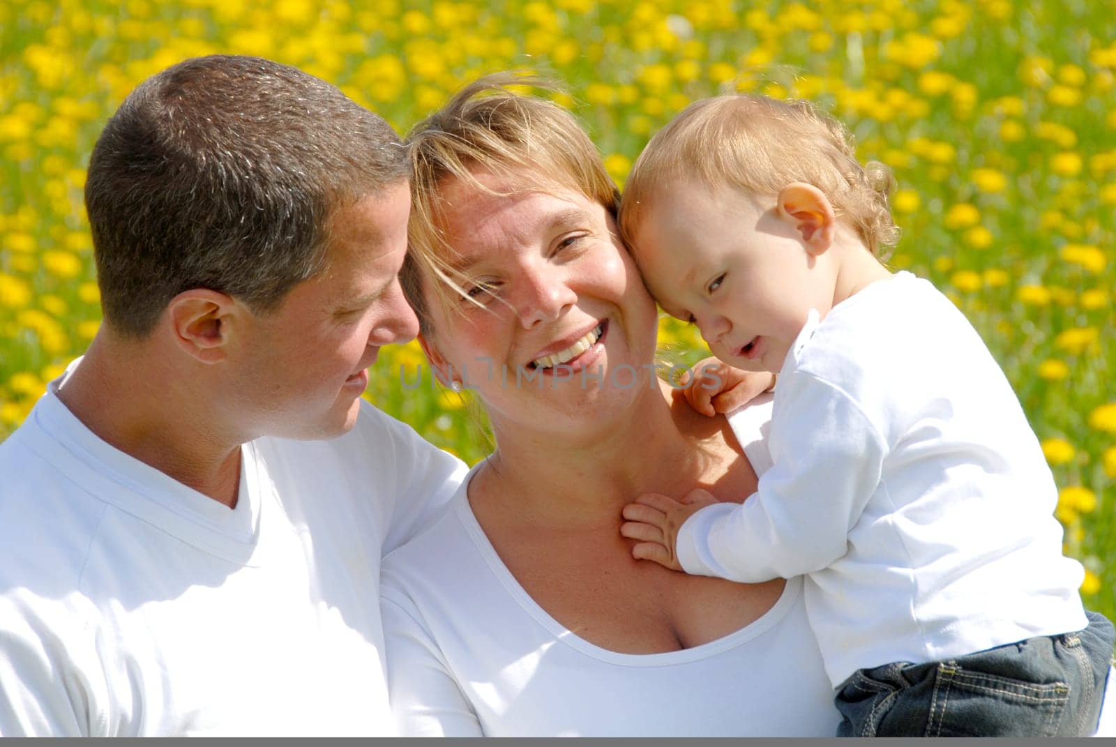 Family with infant
