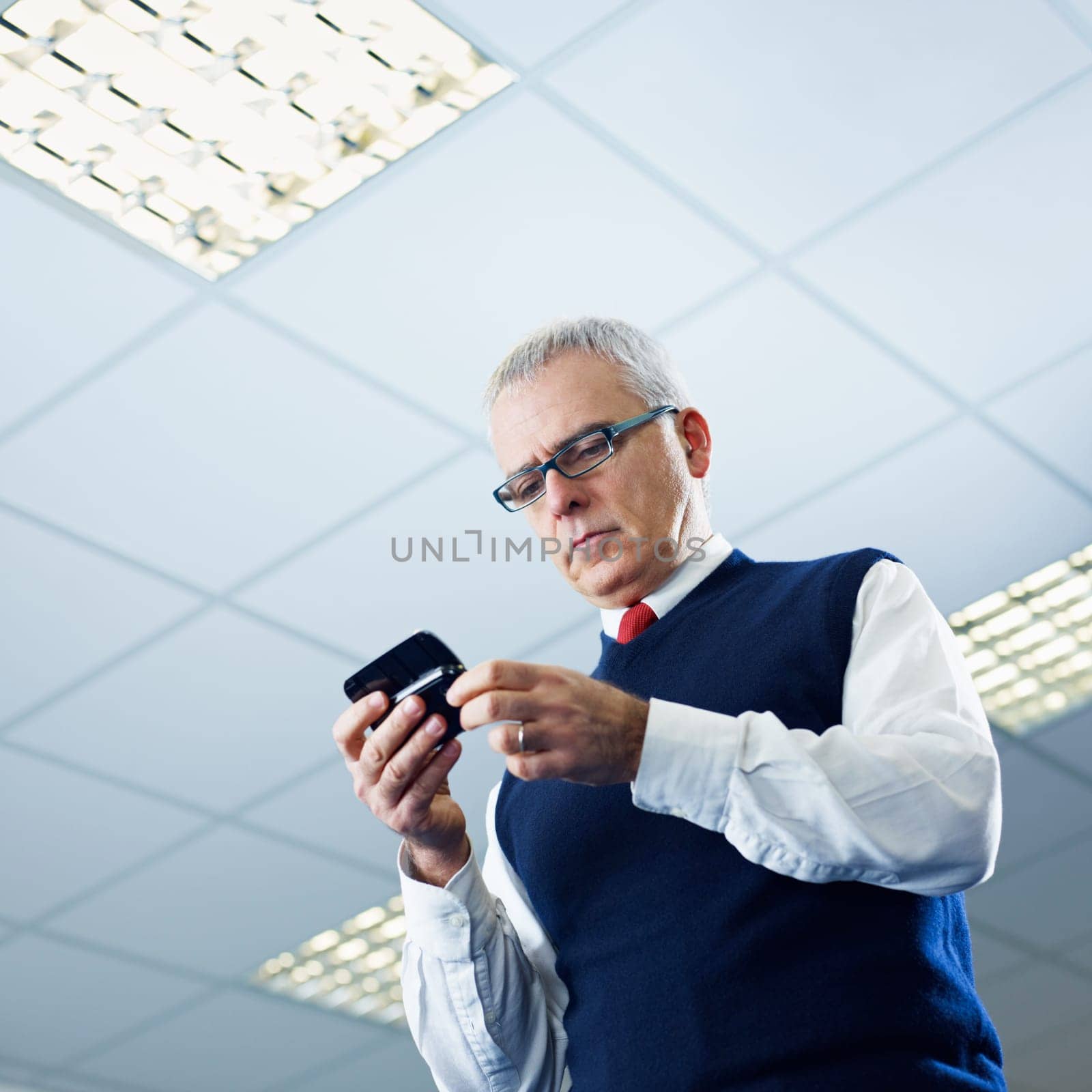 mature businessman in office