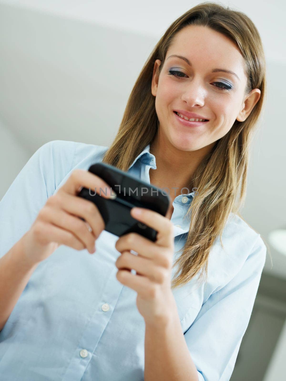 woman looking at camera and smiling