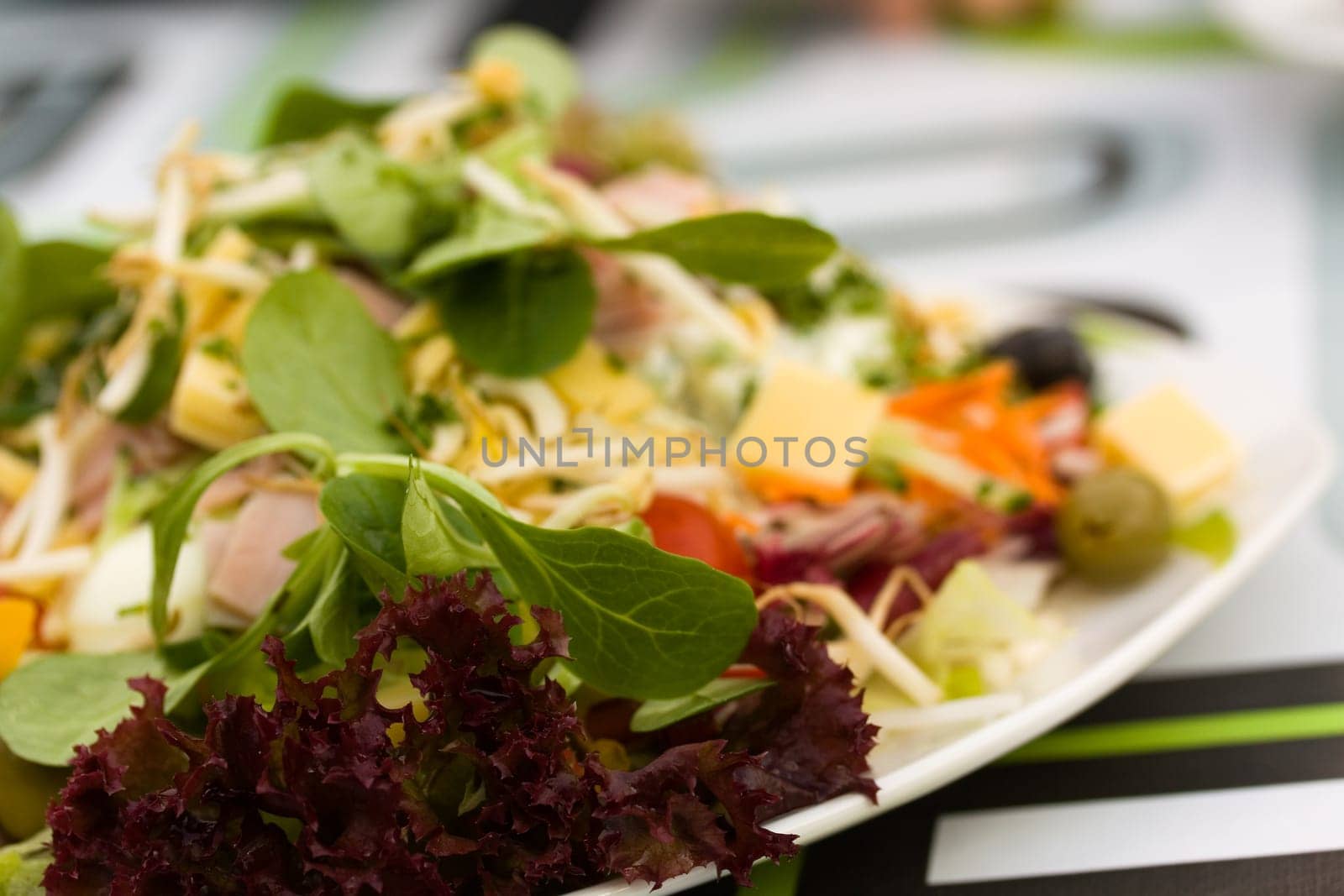 Fresh,big italian summer salad