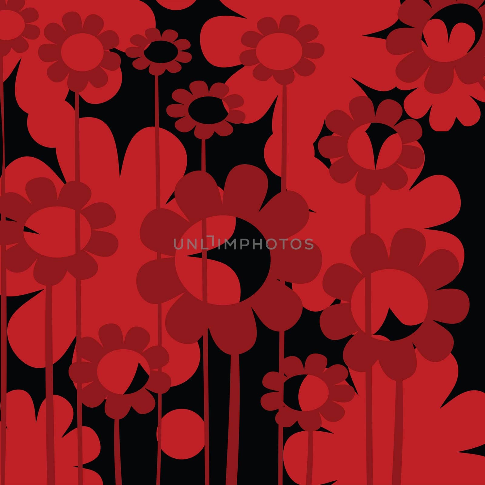 Red floral icon