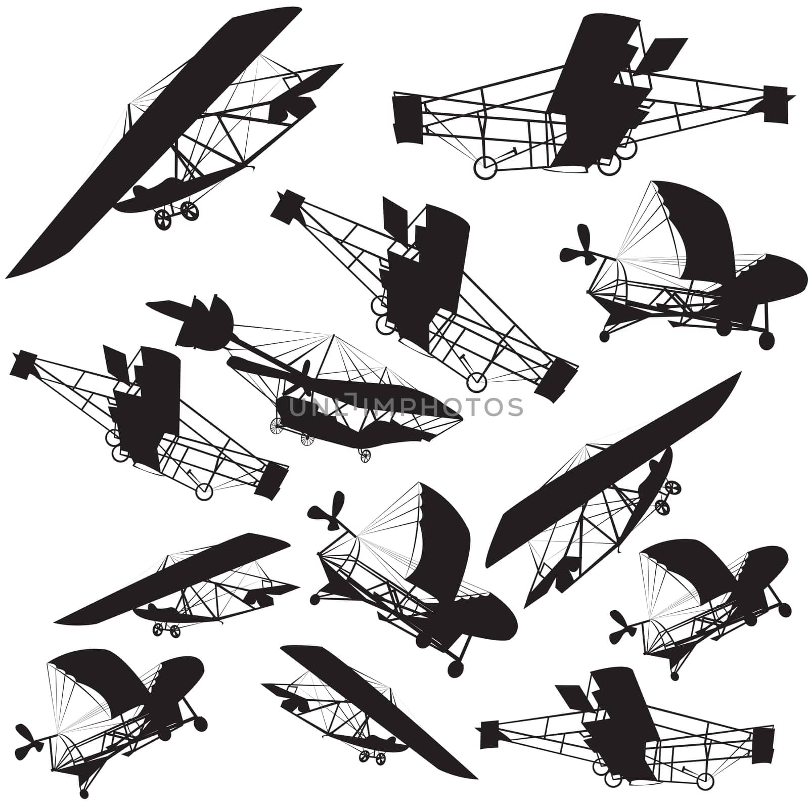 Vintage planes background