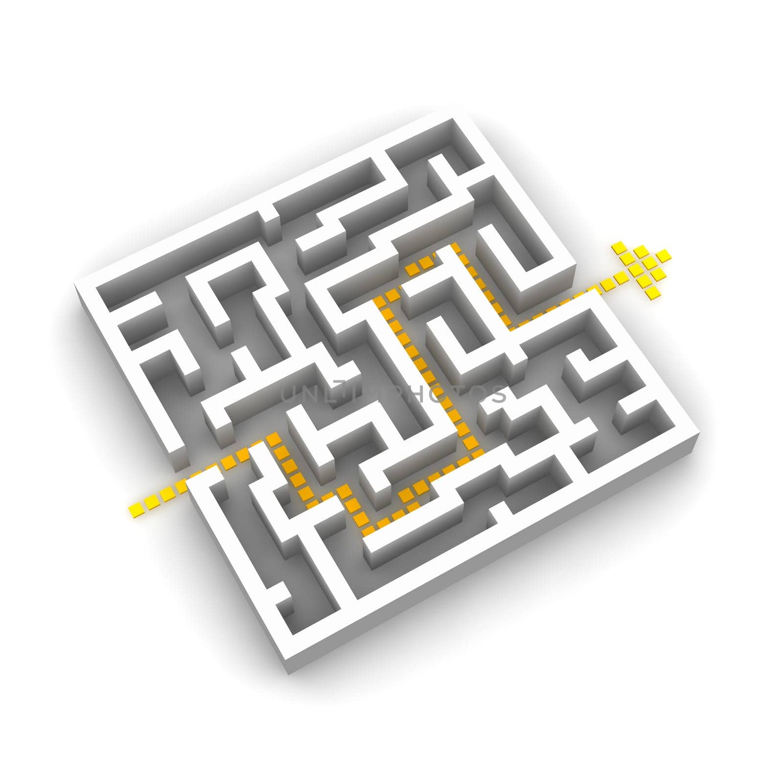 Path through labyrinth
