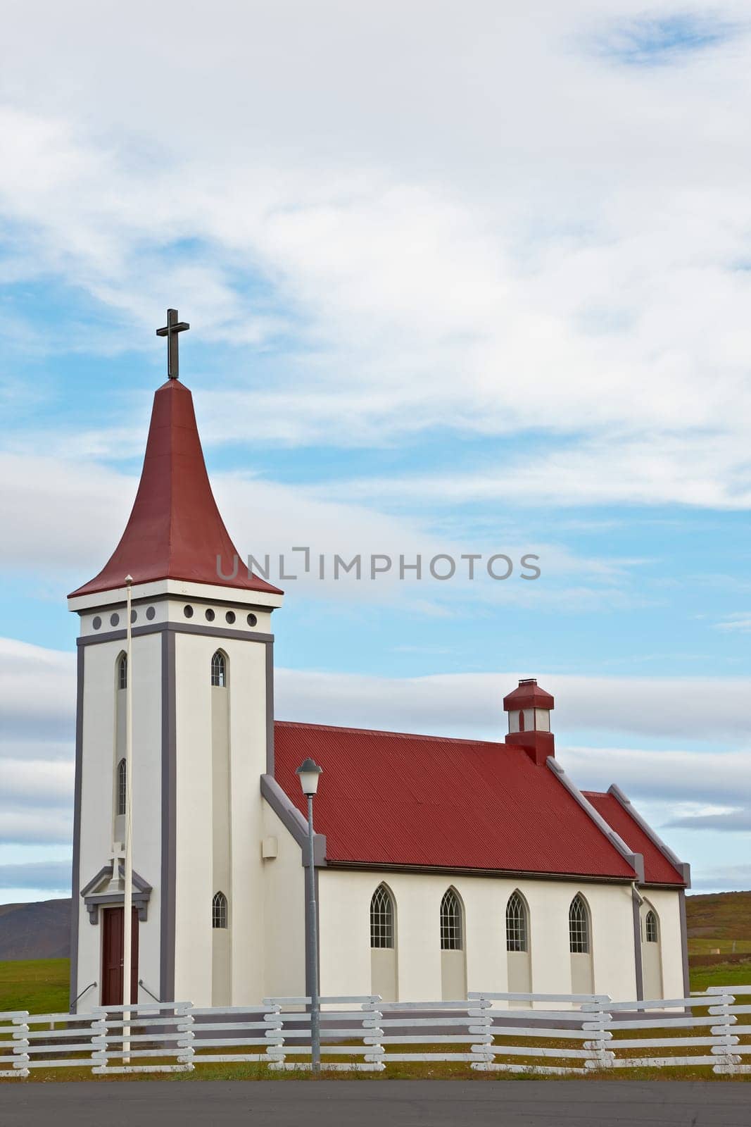Lutheran church in Kopasker village, Northern Iceland