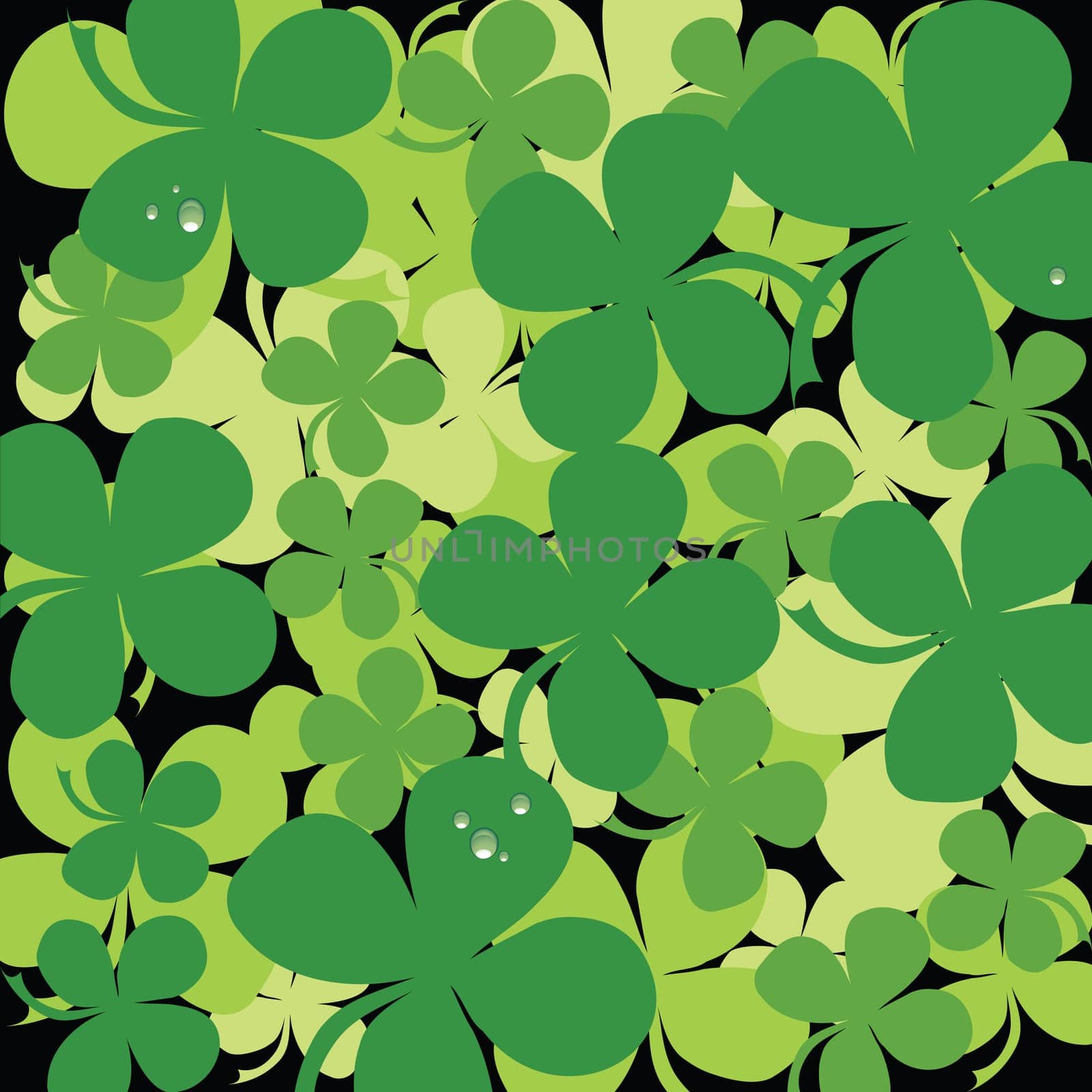 Seamless clover background