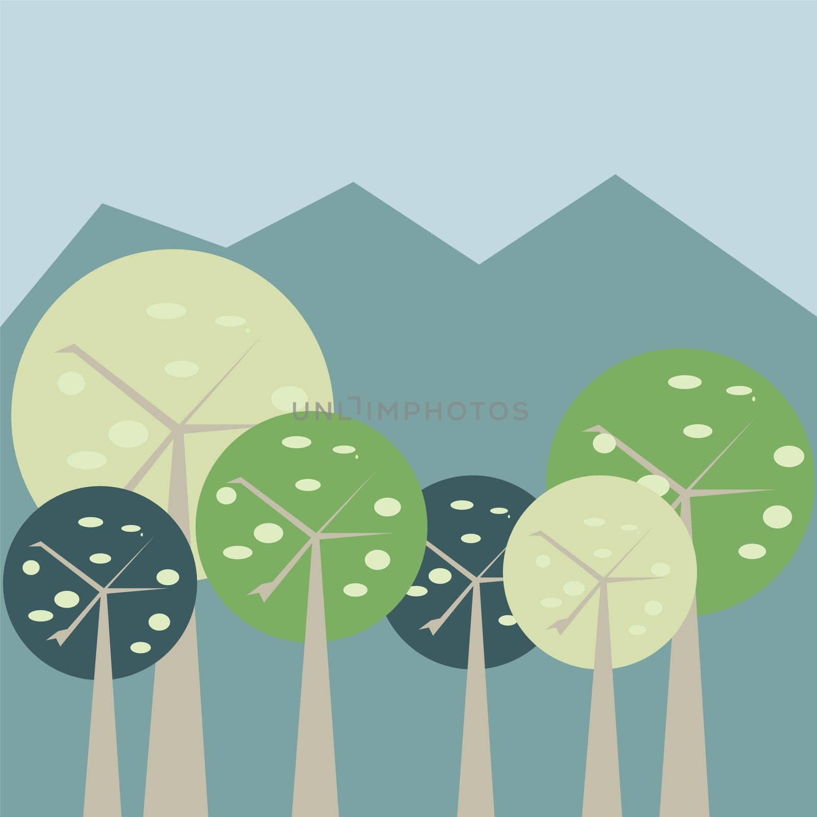 Pastel forest