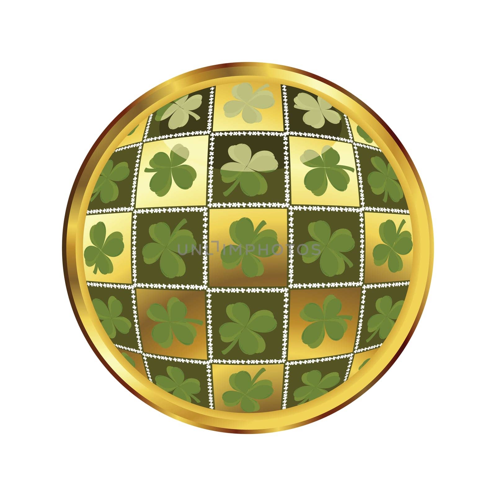 Saint Patricks day button
