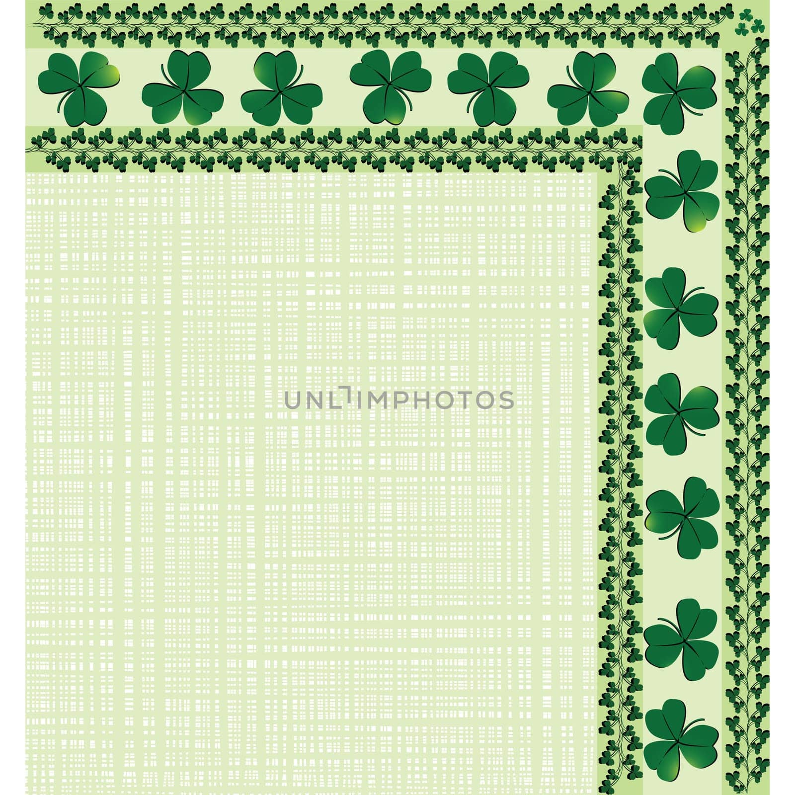 Border with clover