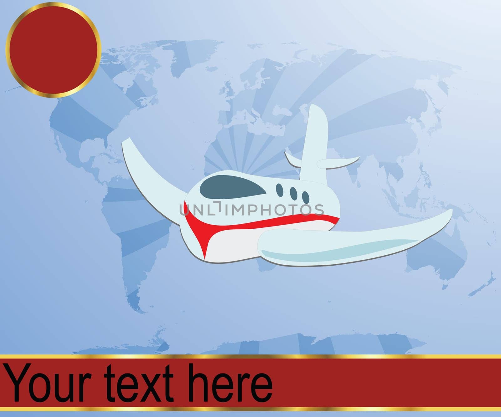 Air travel illustration