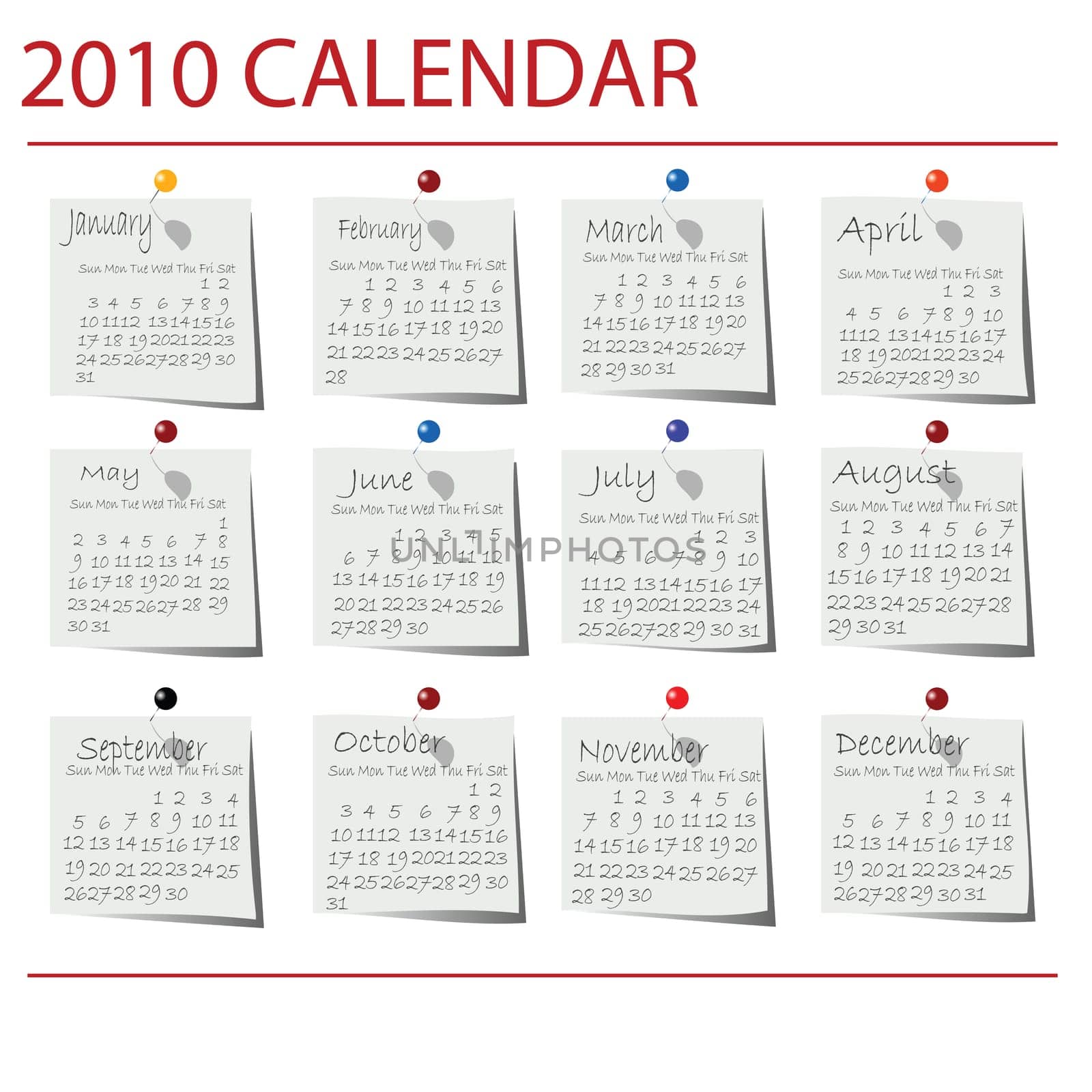 2010 Calendar.