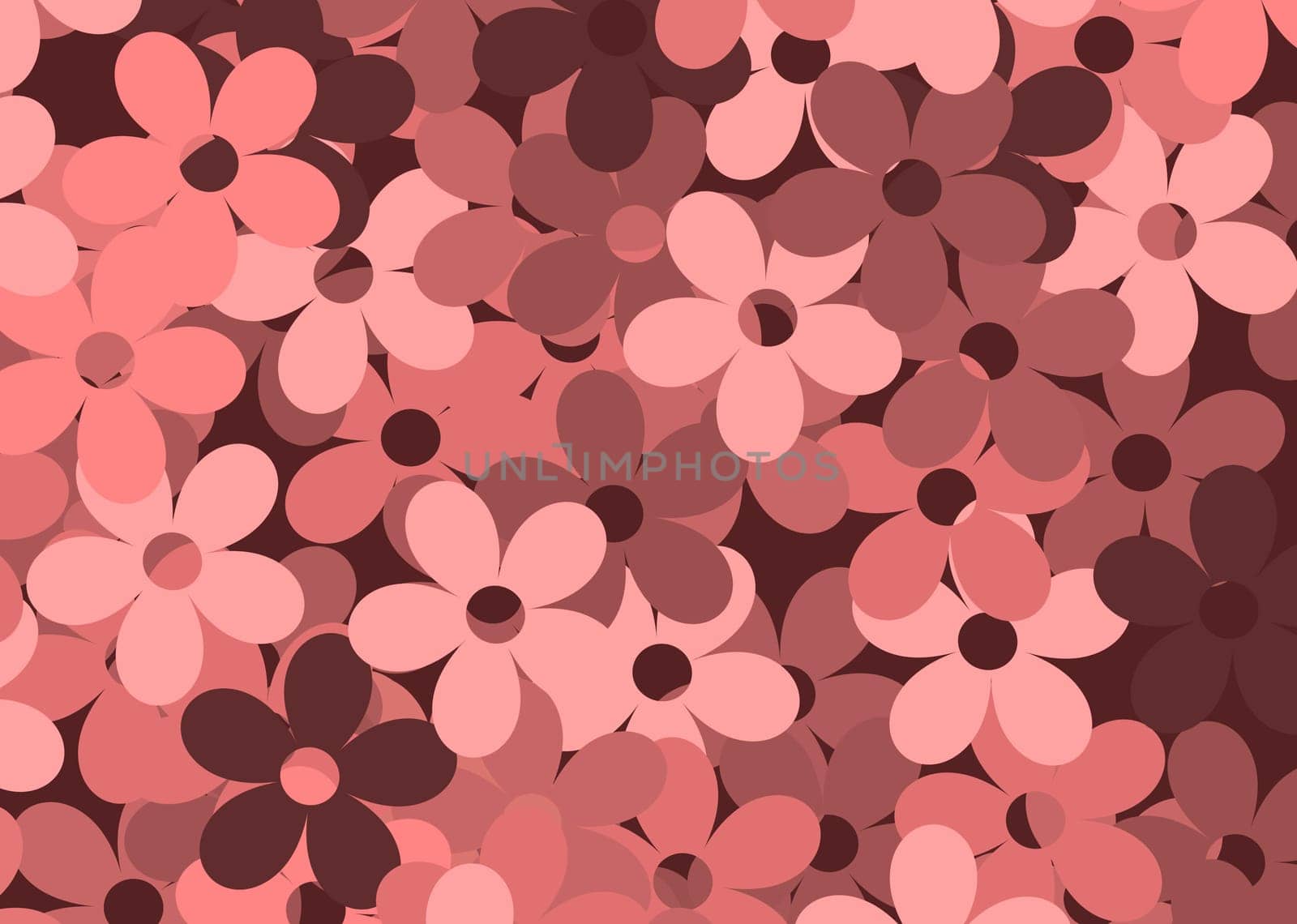 Art deco background with stylized flower