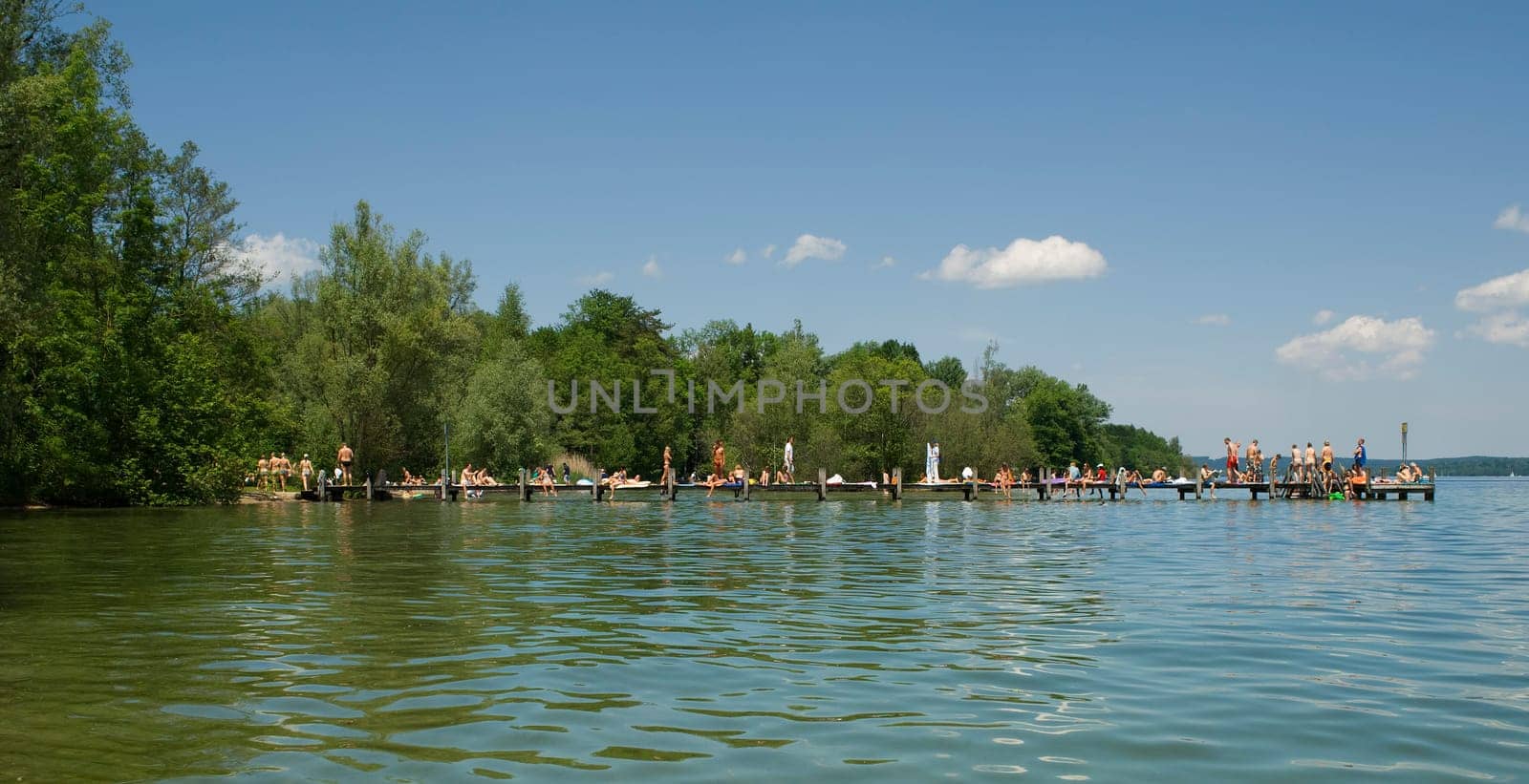 Bathing paradise Lake Starnberg in Bavaria