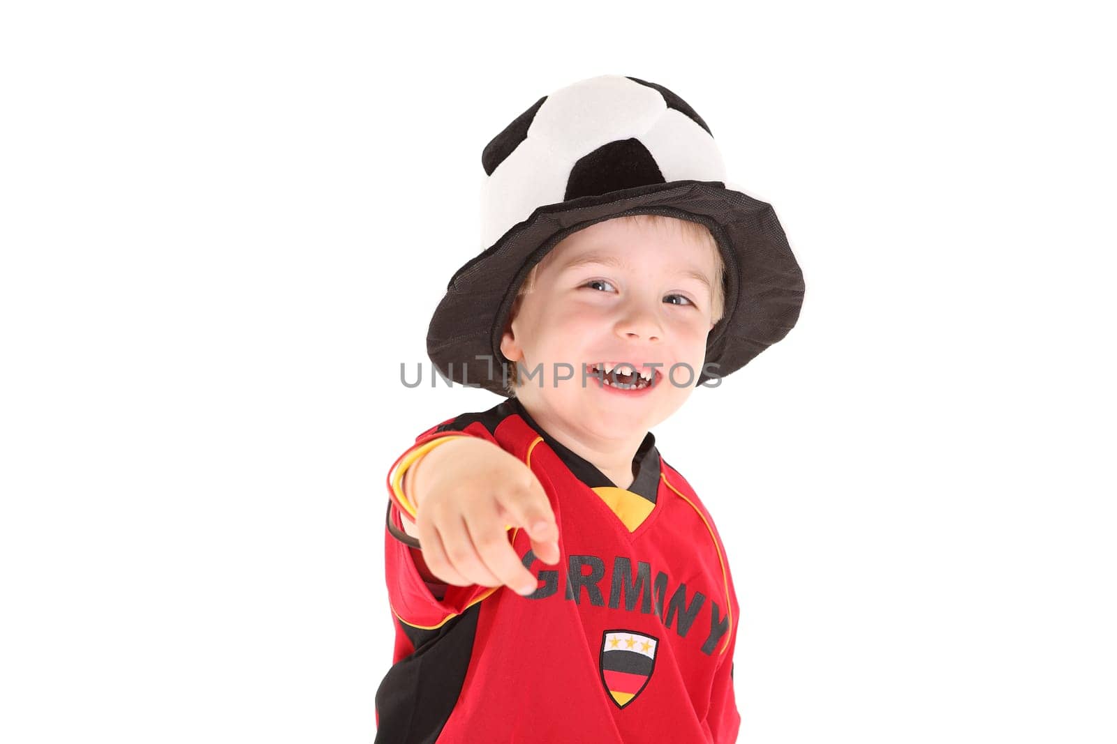 Pointing football fan