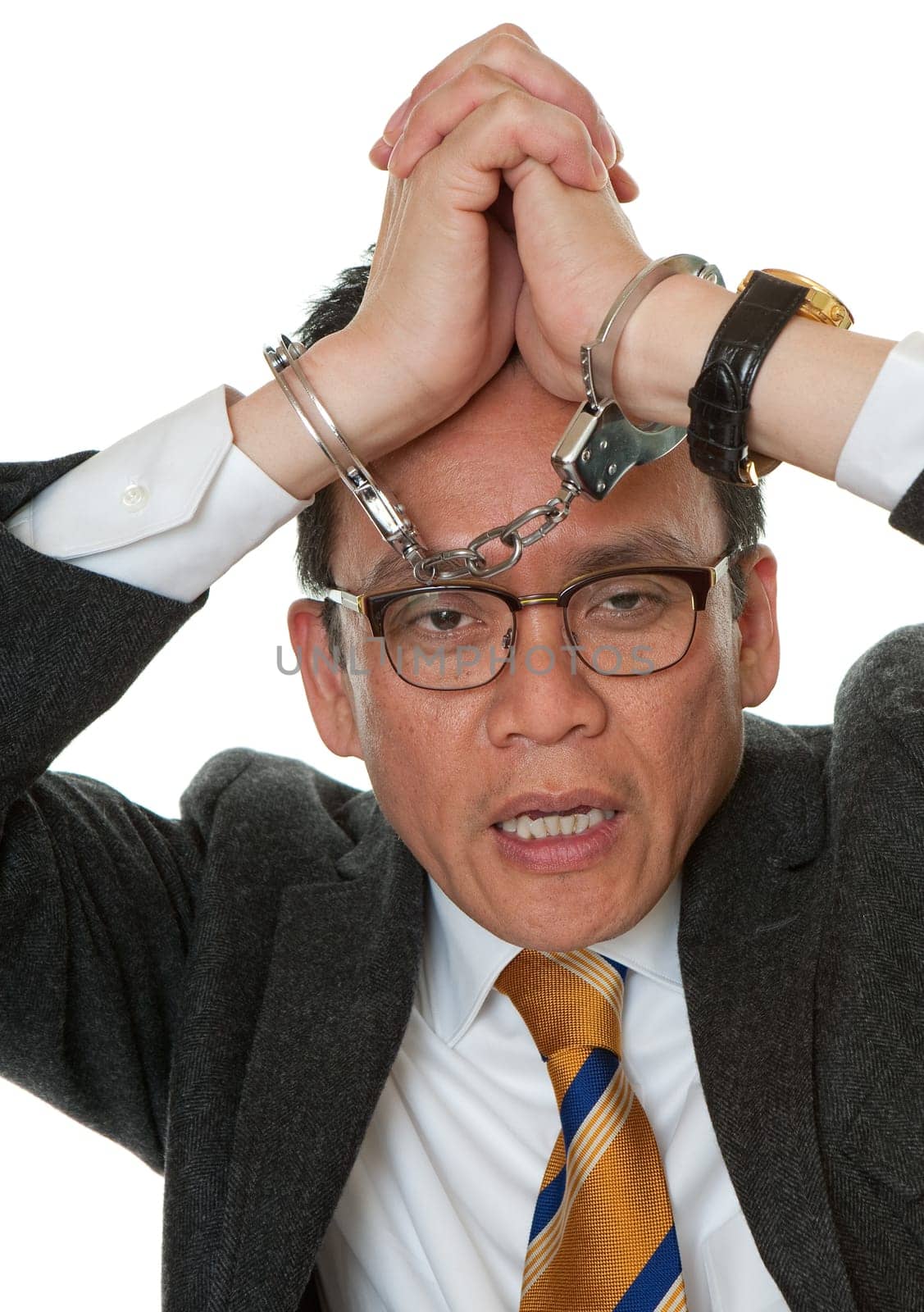 Handcuffed manager