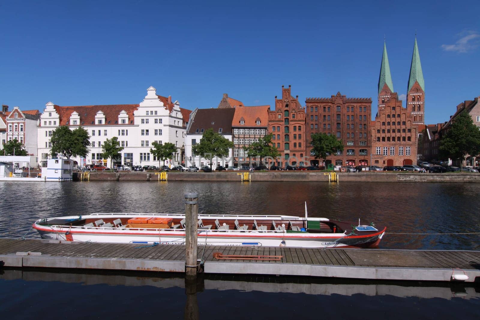 Lübeck- Panorama on the Untertrave