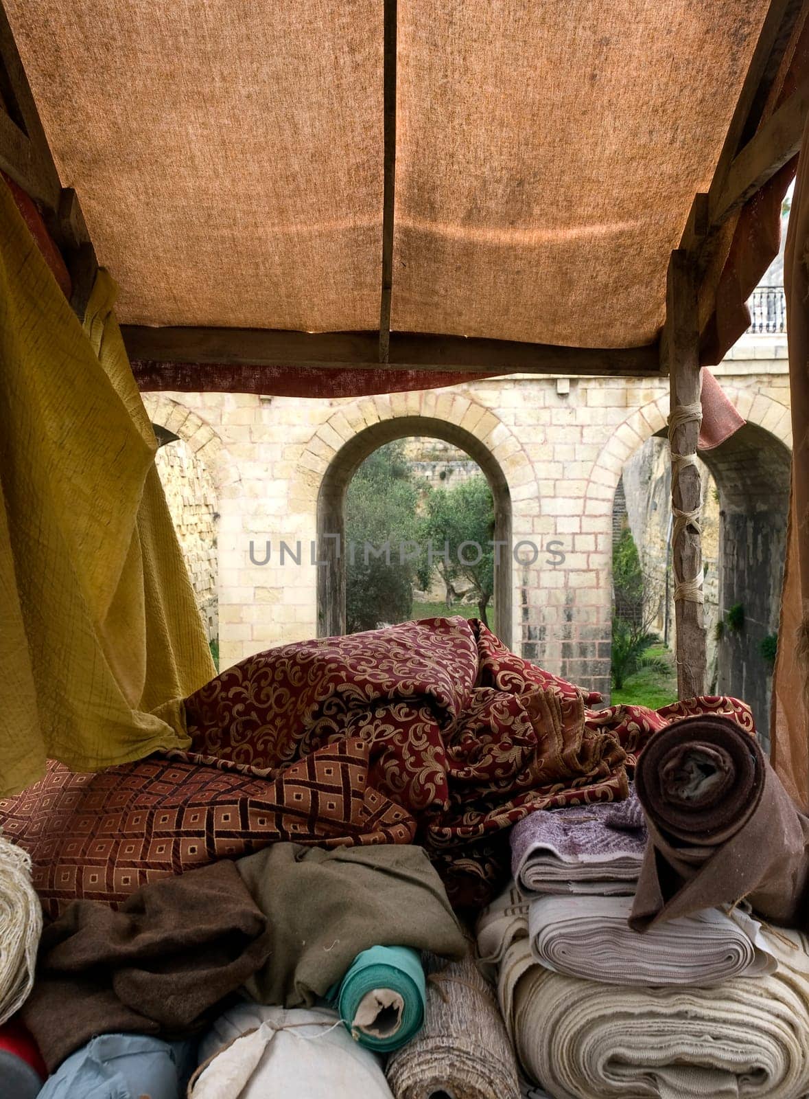 Medieval Textile Stall