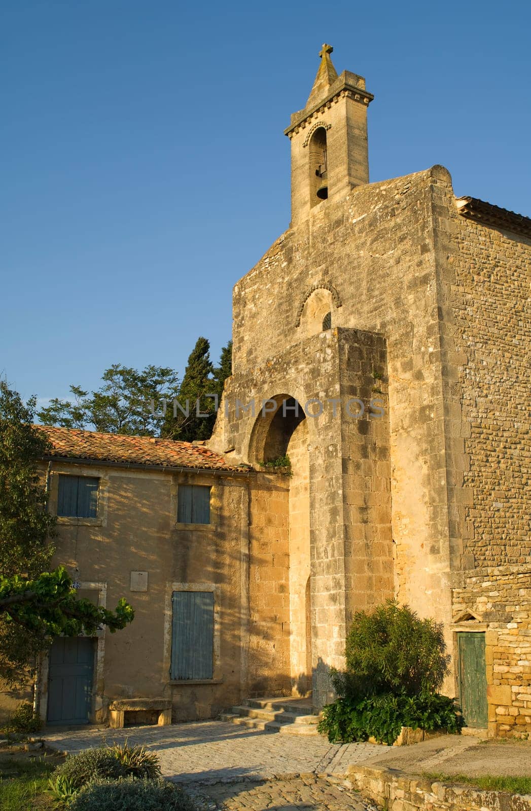 Ancient church in Saint-Bonnet in France