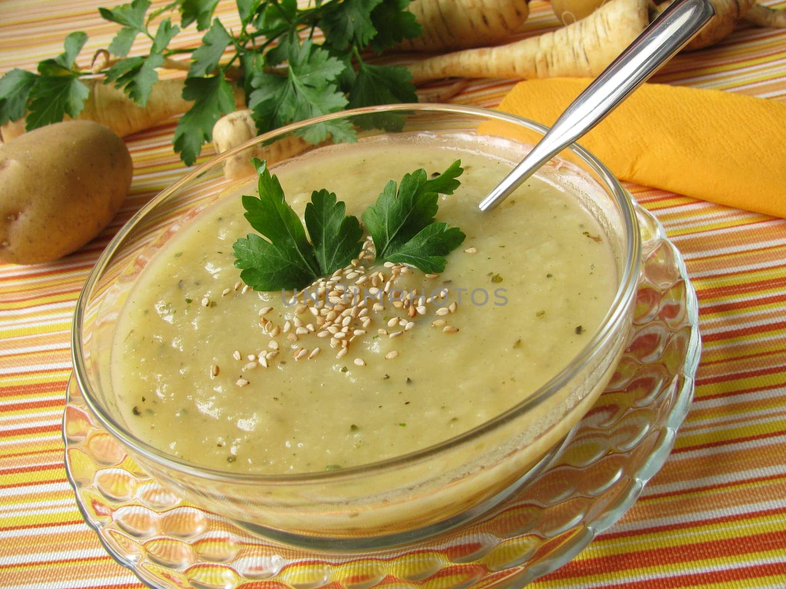 Cream of parsnip soup