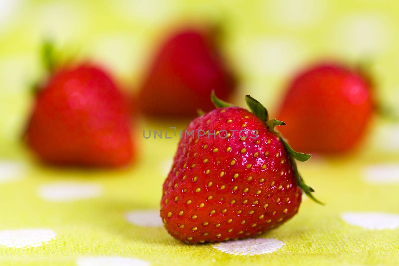 Fresh strawberries,macro shot