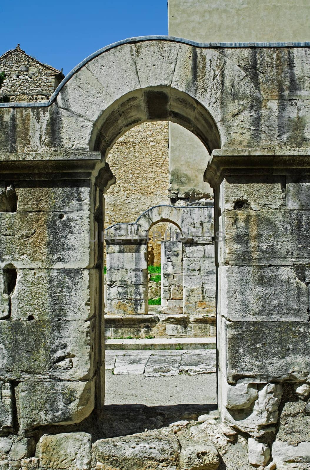 Gate of Augustus in Nîmes in France