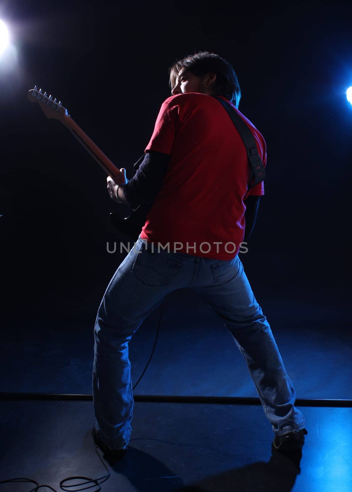 Guitar player on stage