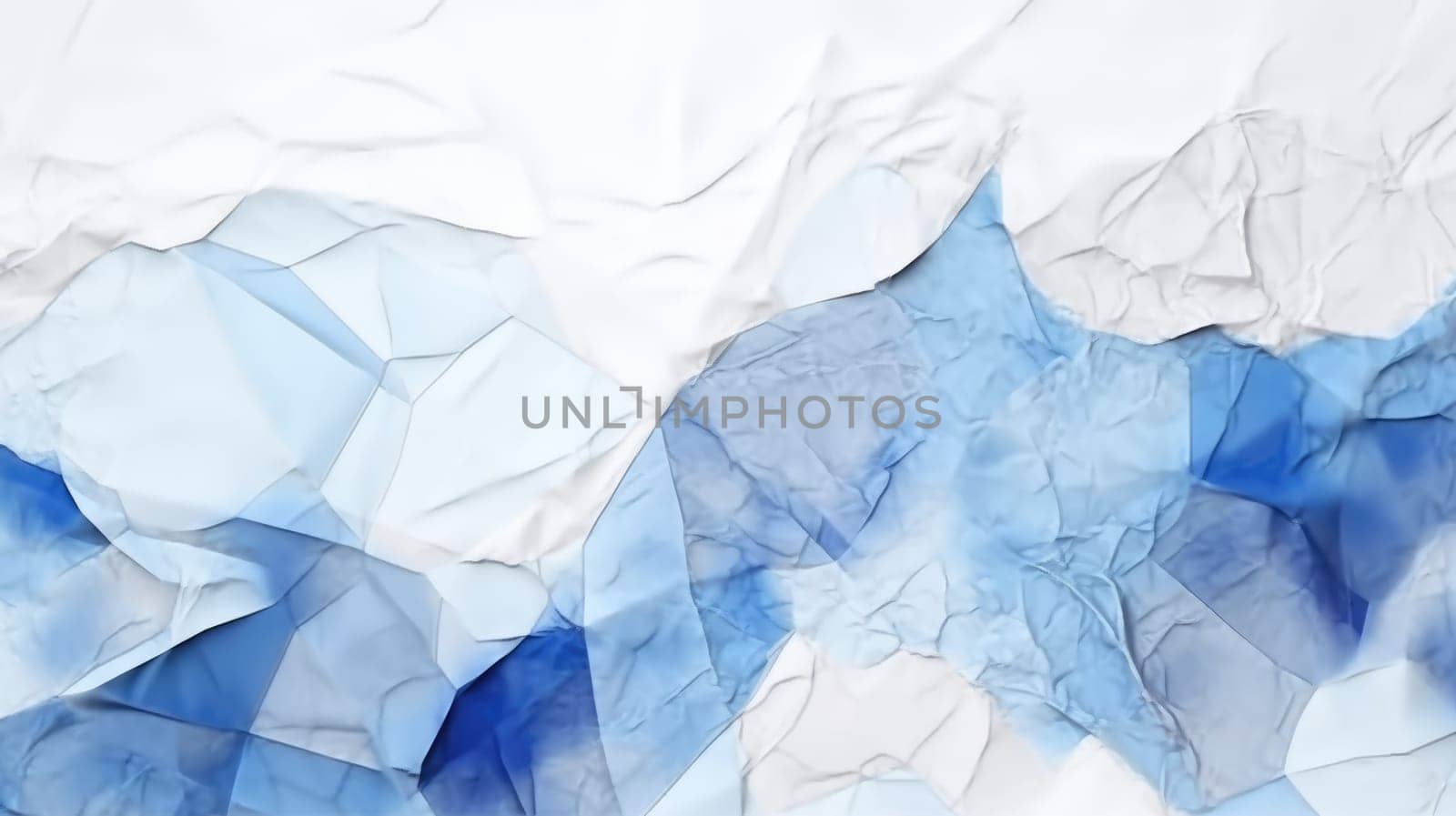 Abstract watercolor artwork mixed with buzzy geometric shapes for background of social media banner generative AI image