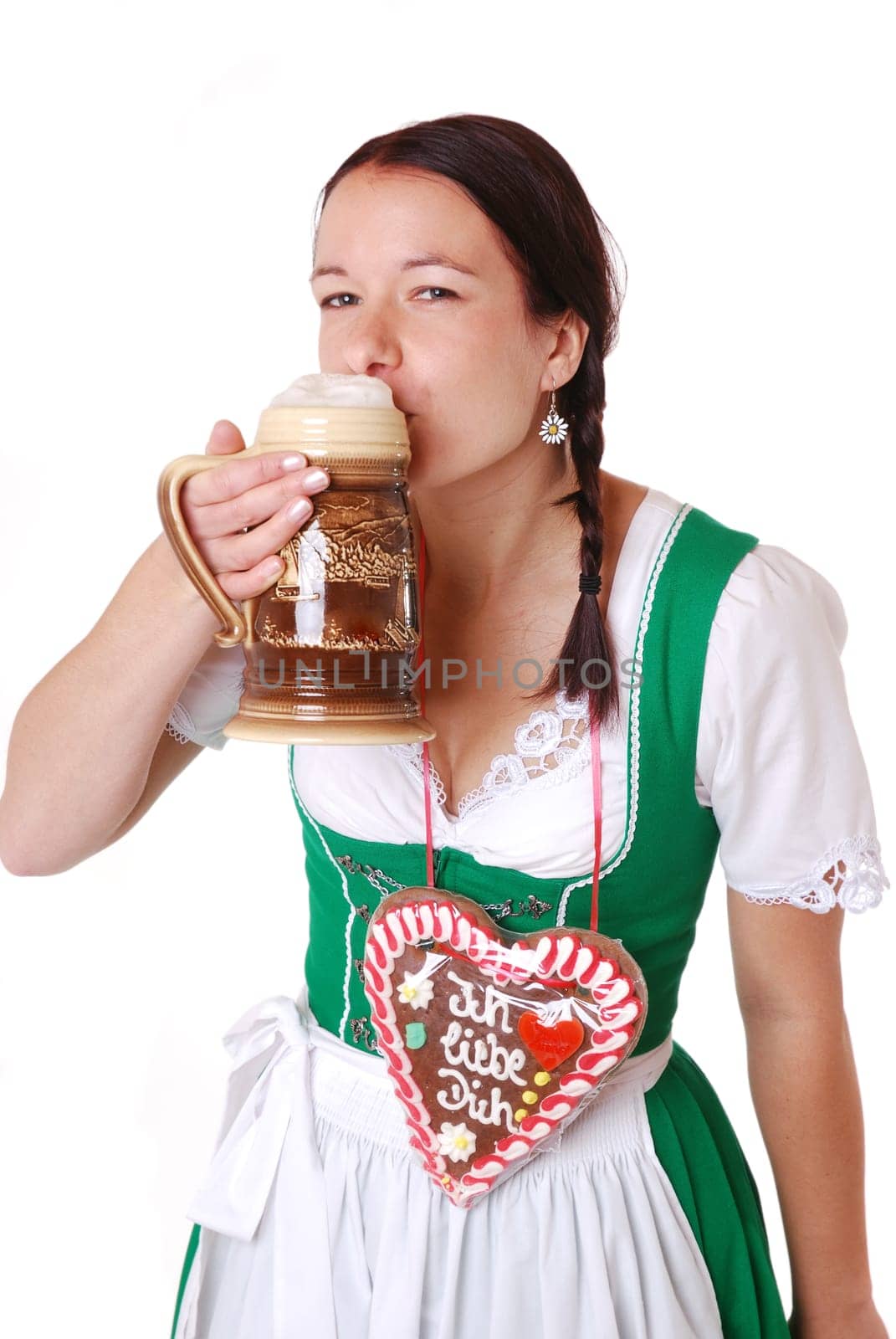 Young woman in dirndl
