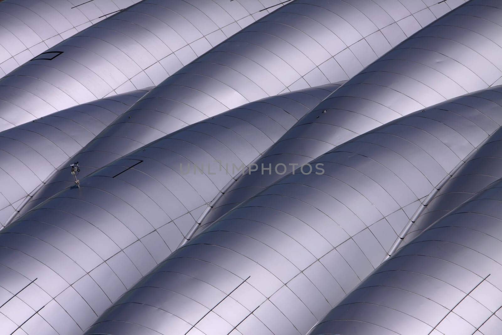 Roof construction made of aluminium